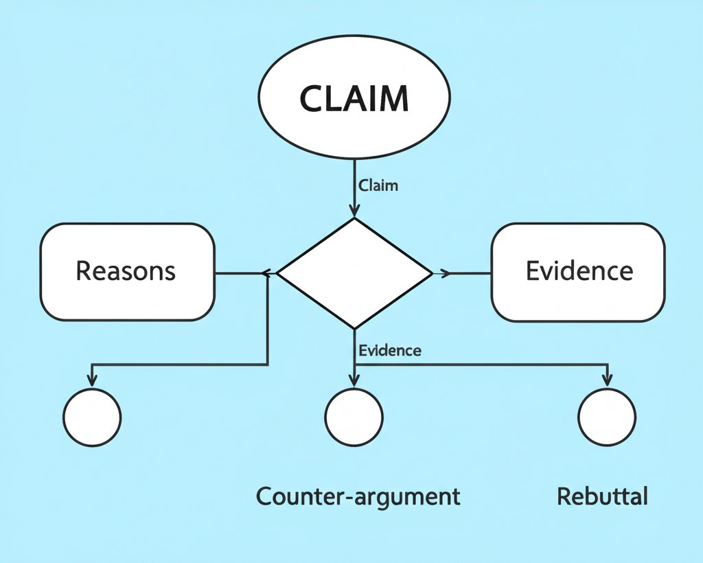 flowchart of an argumentative essay outline