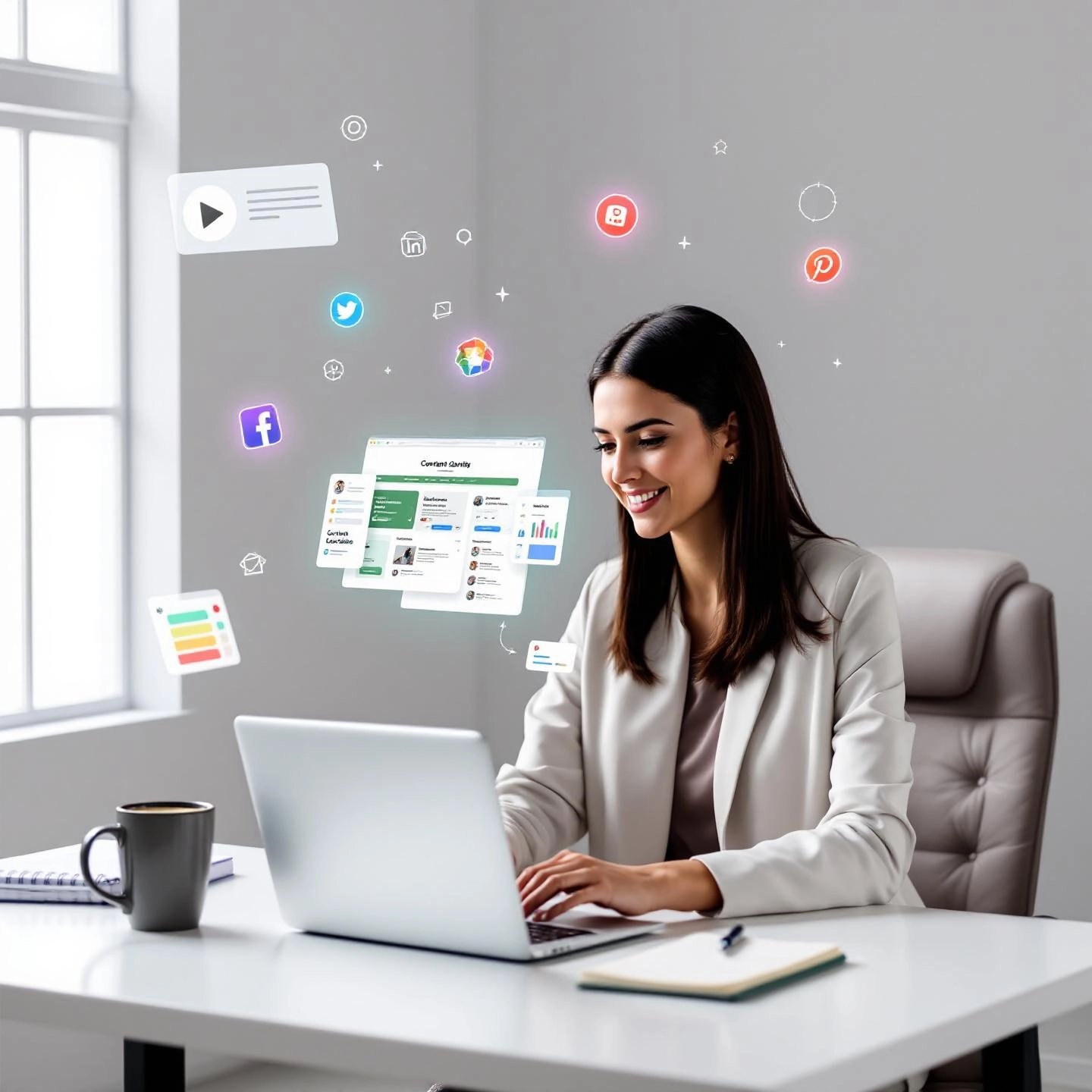 a consultant builds authority and attracts clients through strategic content marketing