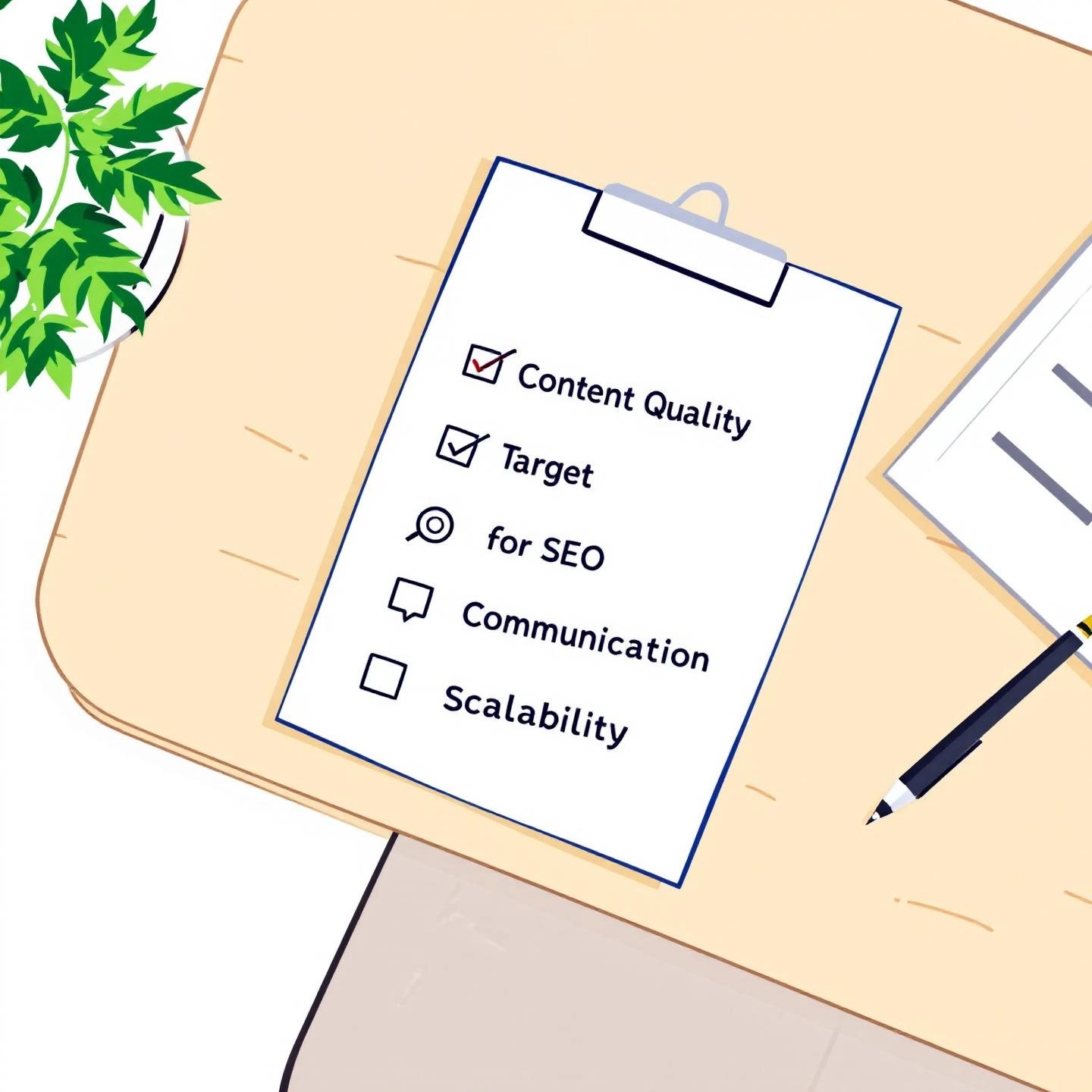 checklist of essential qualities for top content marketing agencies