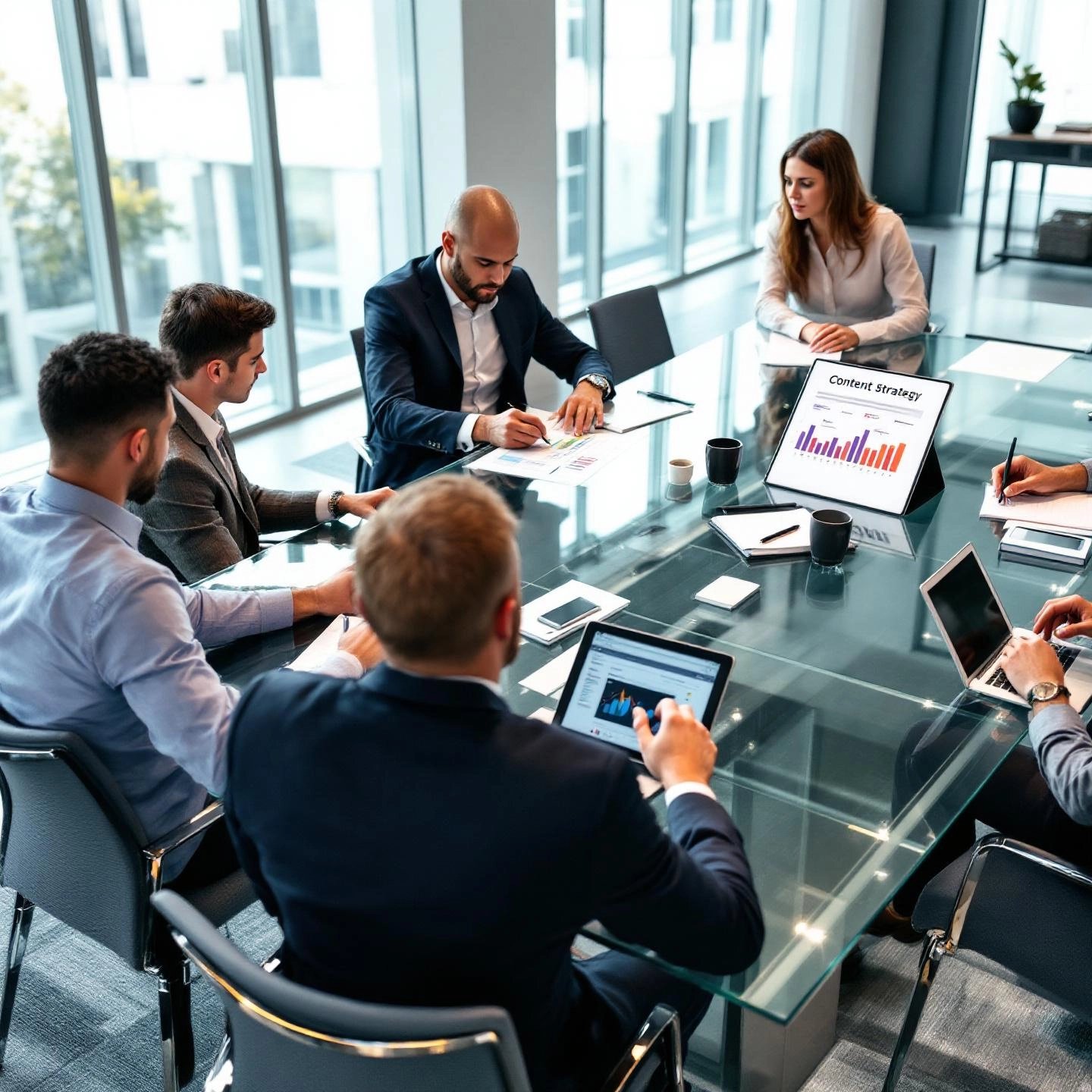 executives aligning content marketing with business objectives