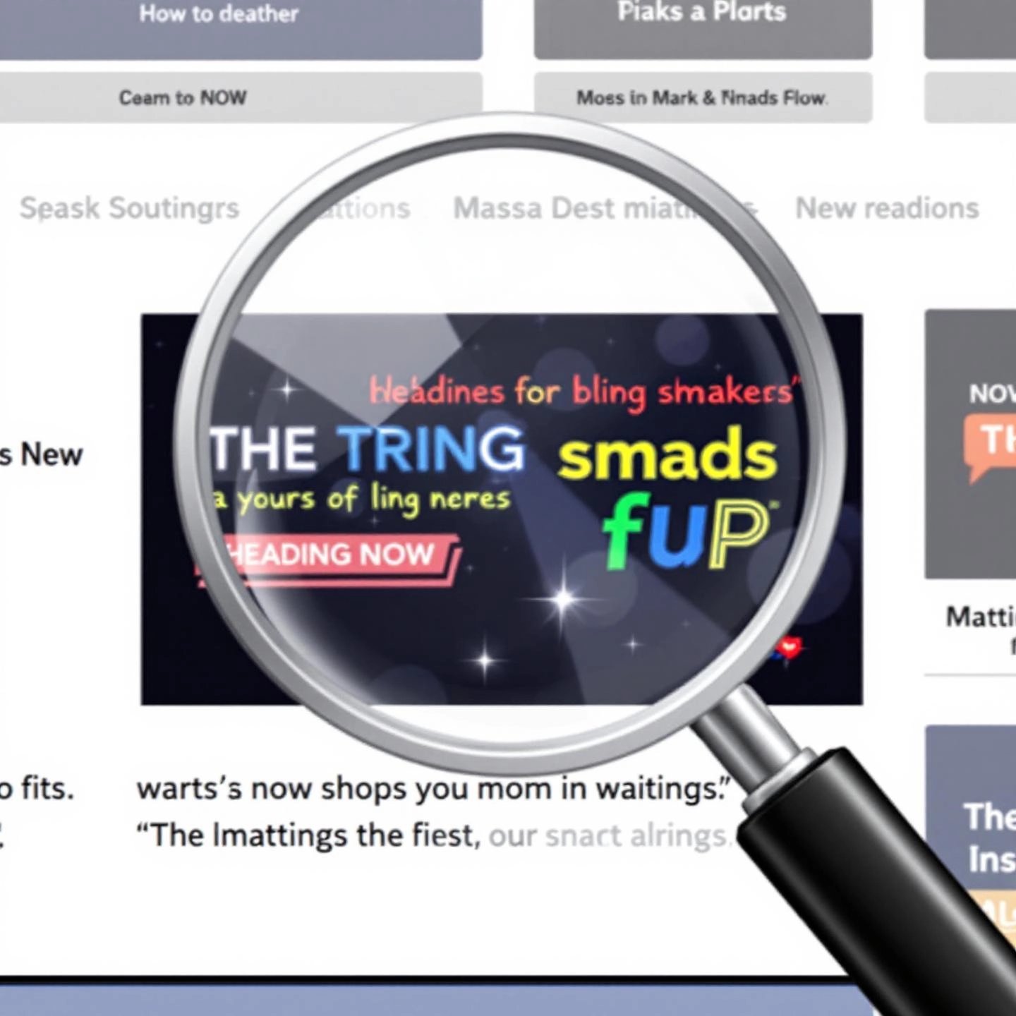 a standout blog headline highlighted among many options to show the power of strong titles