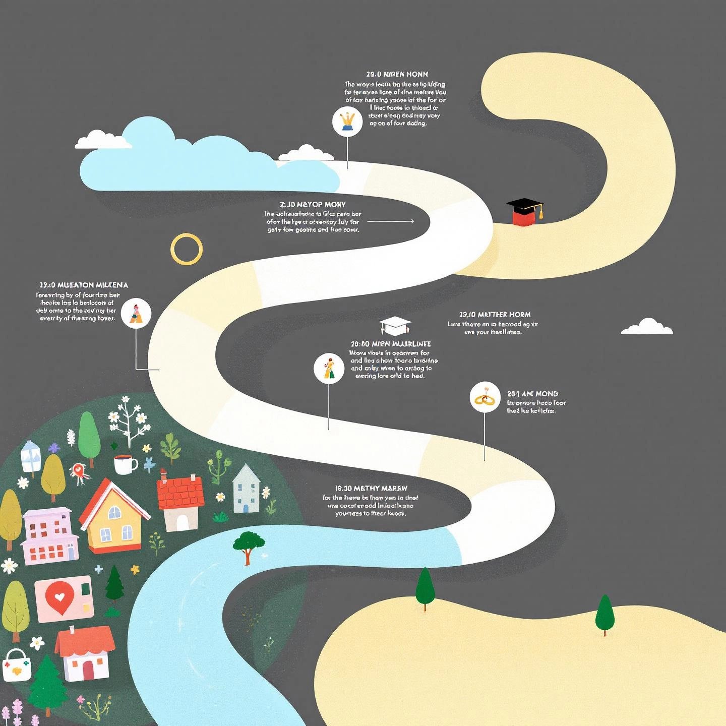 a visual metaphor for structuring a biography with engaging narrative flow