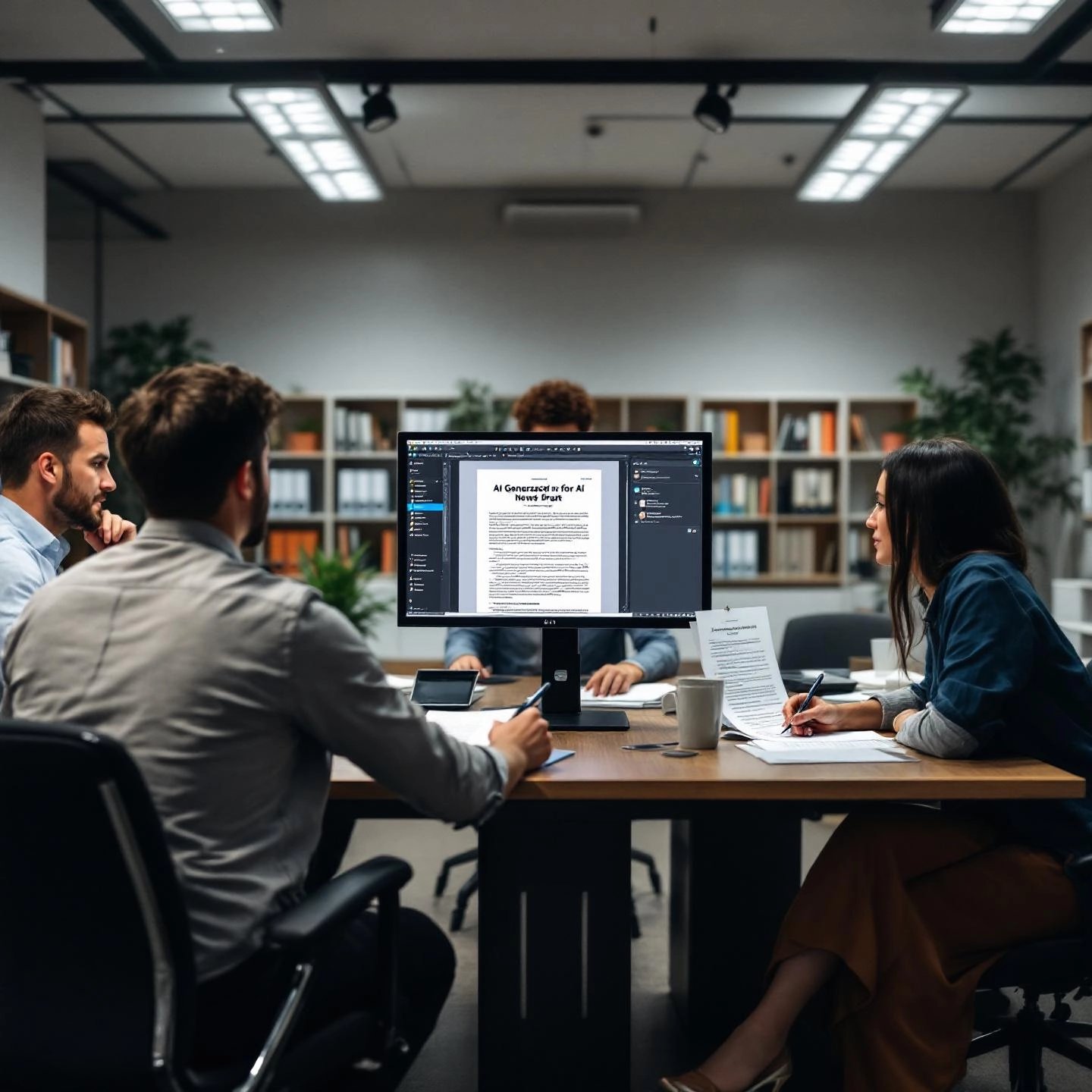 ai accelerating news article creation with editorial oversight