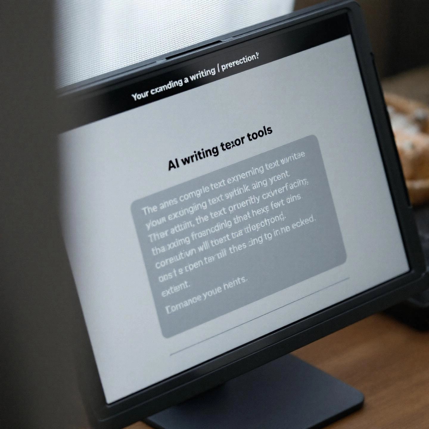 an online ai tool in action lengthening a paragraph on a computer screen