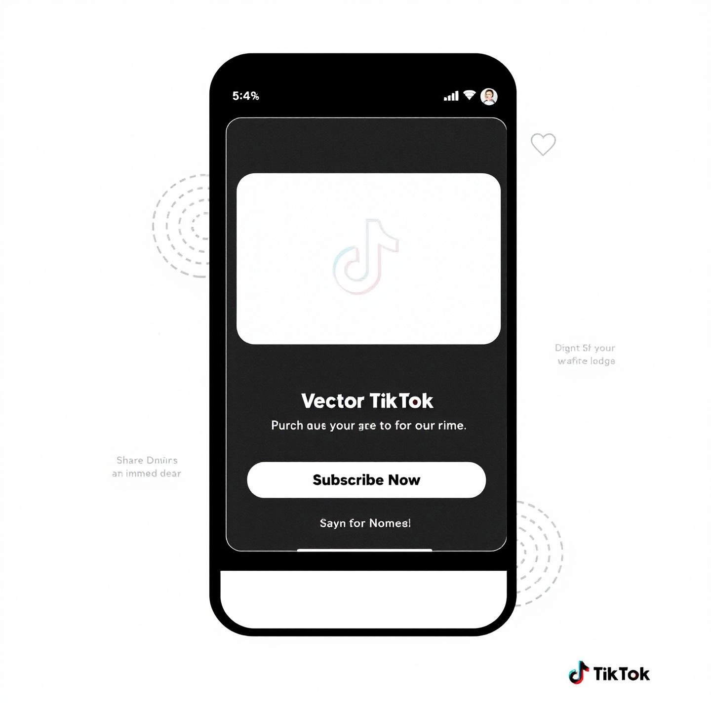 business content placed within the tiktok safe zone for maximum visibility