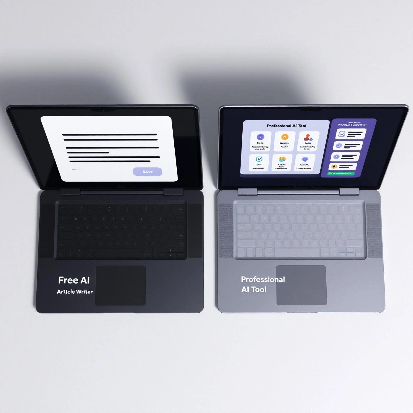 comparing free and professional ai article writing tools