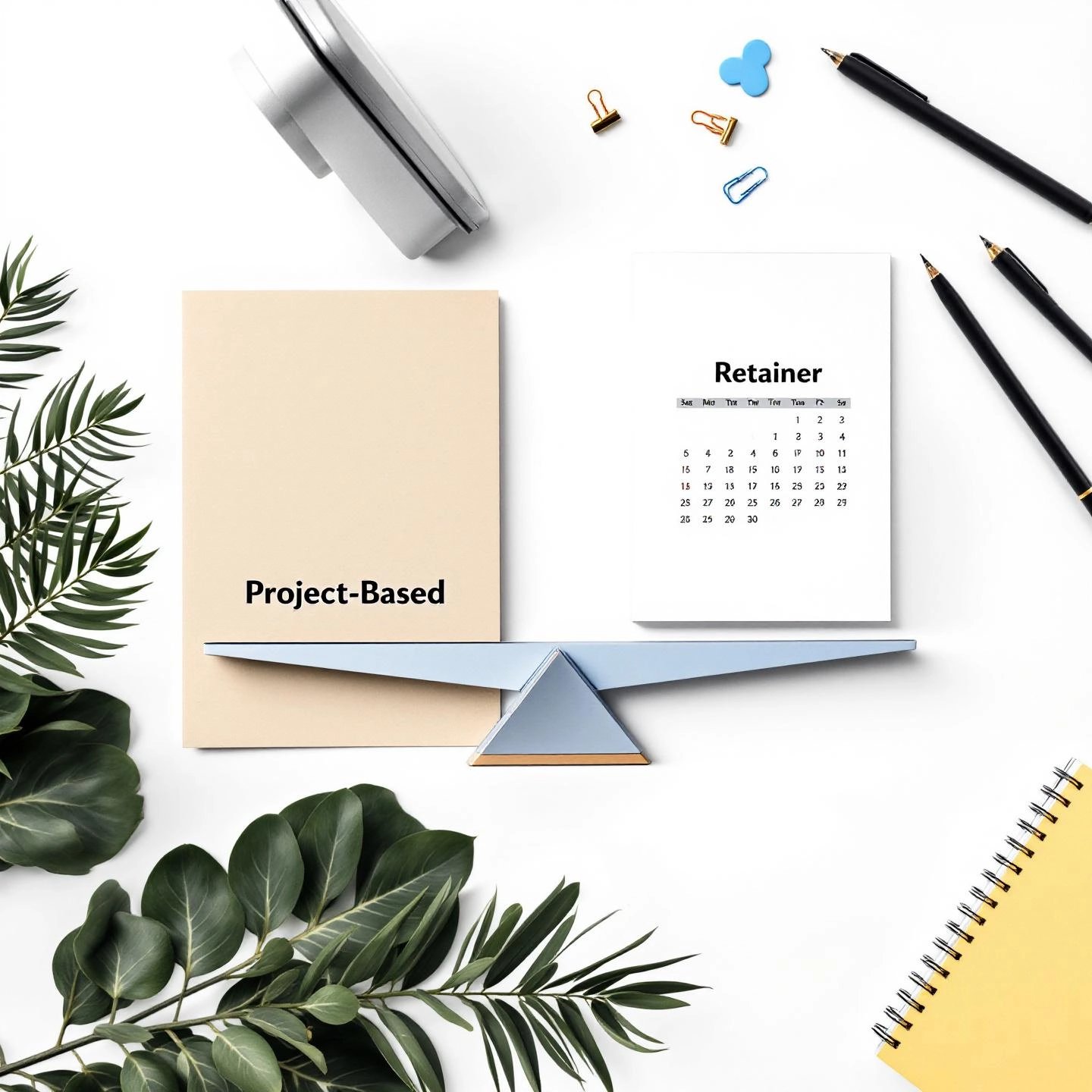 comparing project based freelance gigs and ongoing retainer models