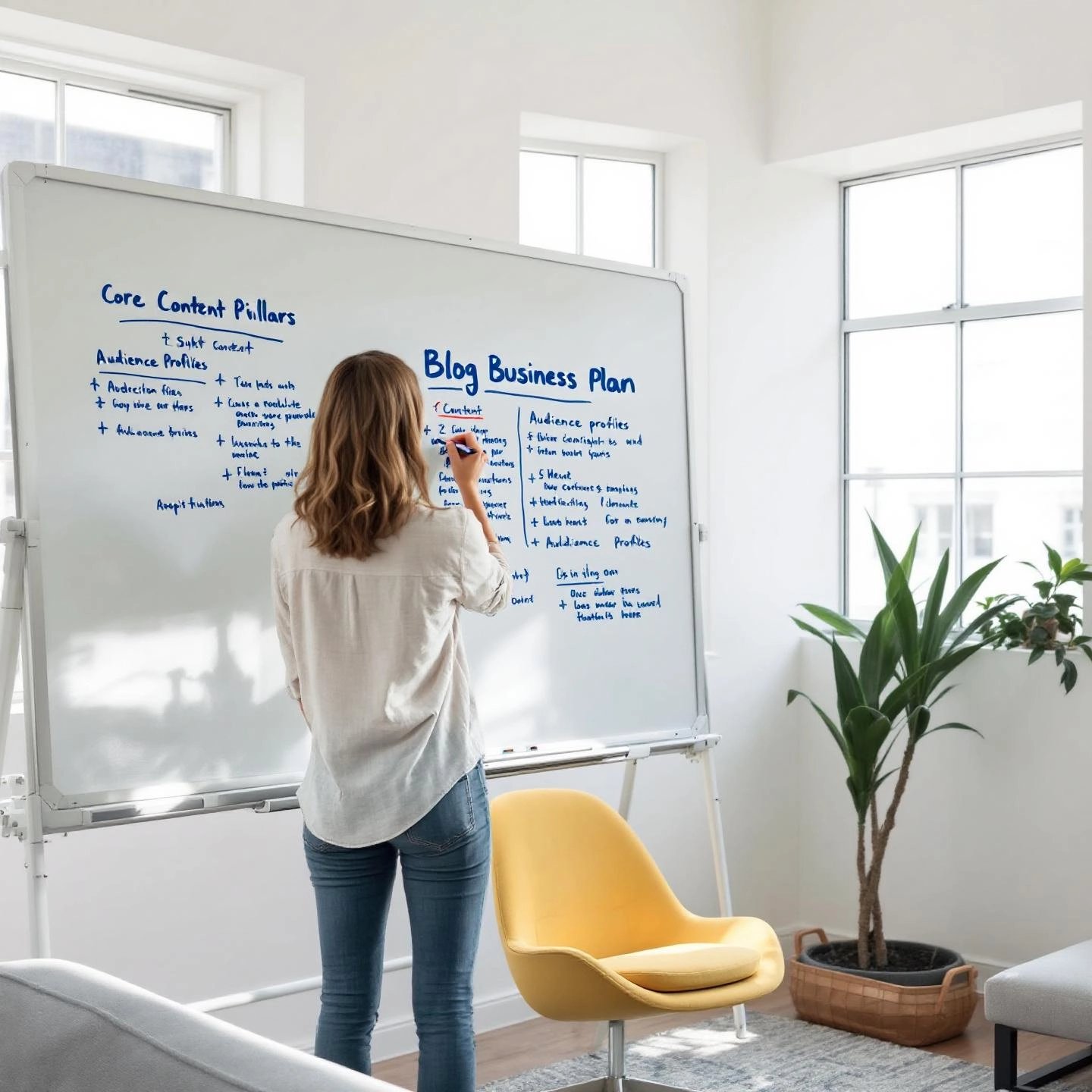 creating a blog business plan with clear goals and audience focus