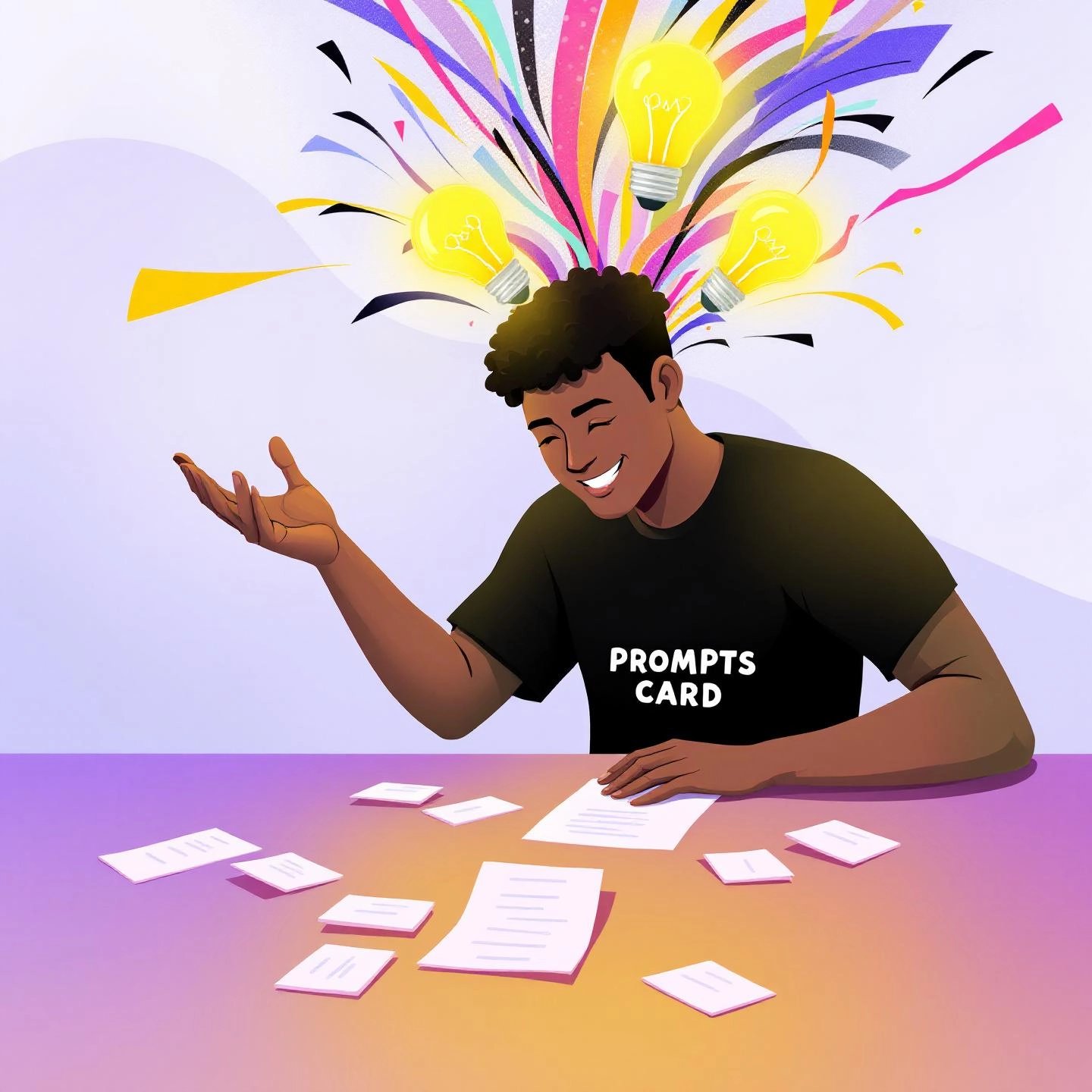 creative brainstorming with writing prompts and inspiration