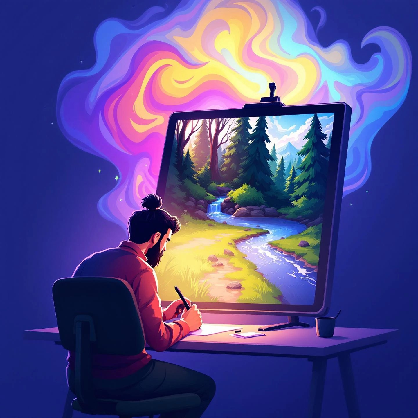 enhanced prompts help create more detailed and creative ai generated images