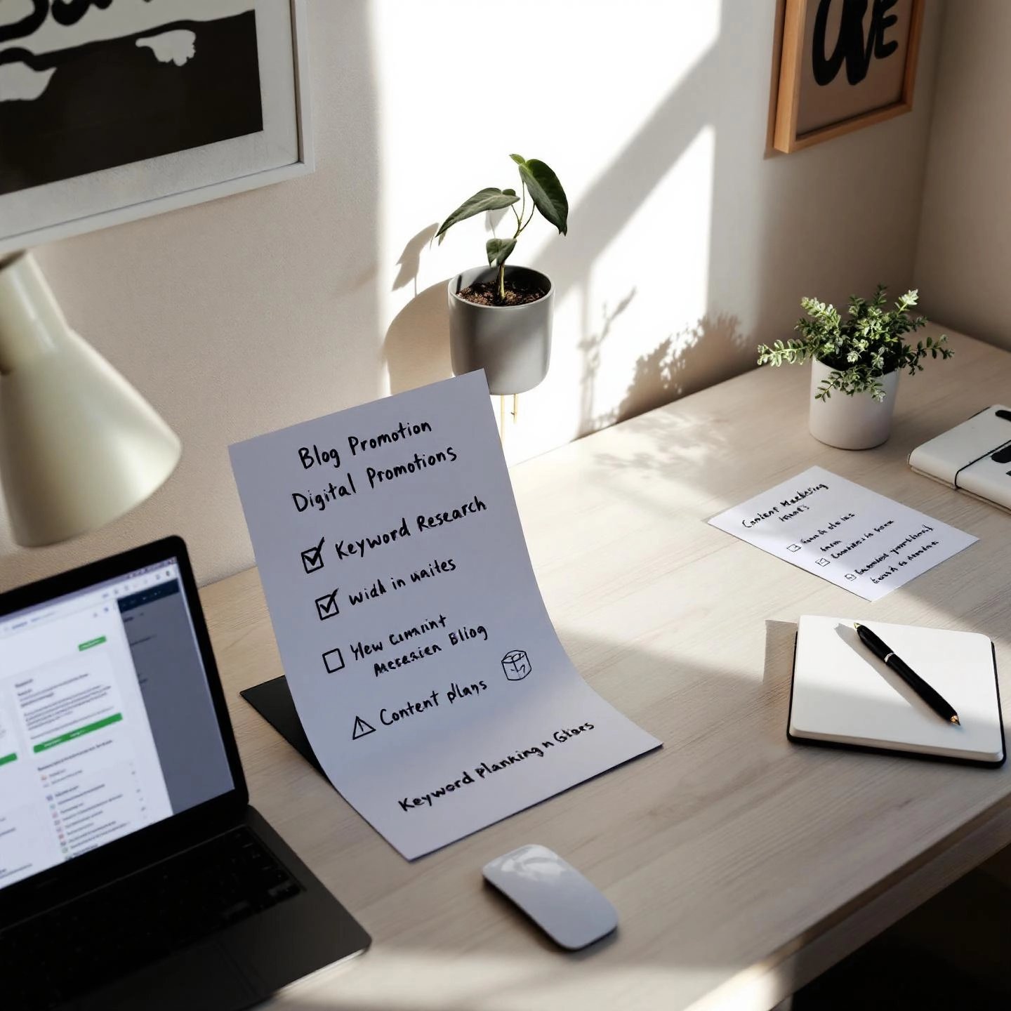 essential blog promotion checklist and planning tools