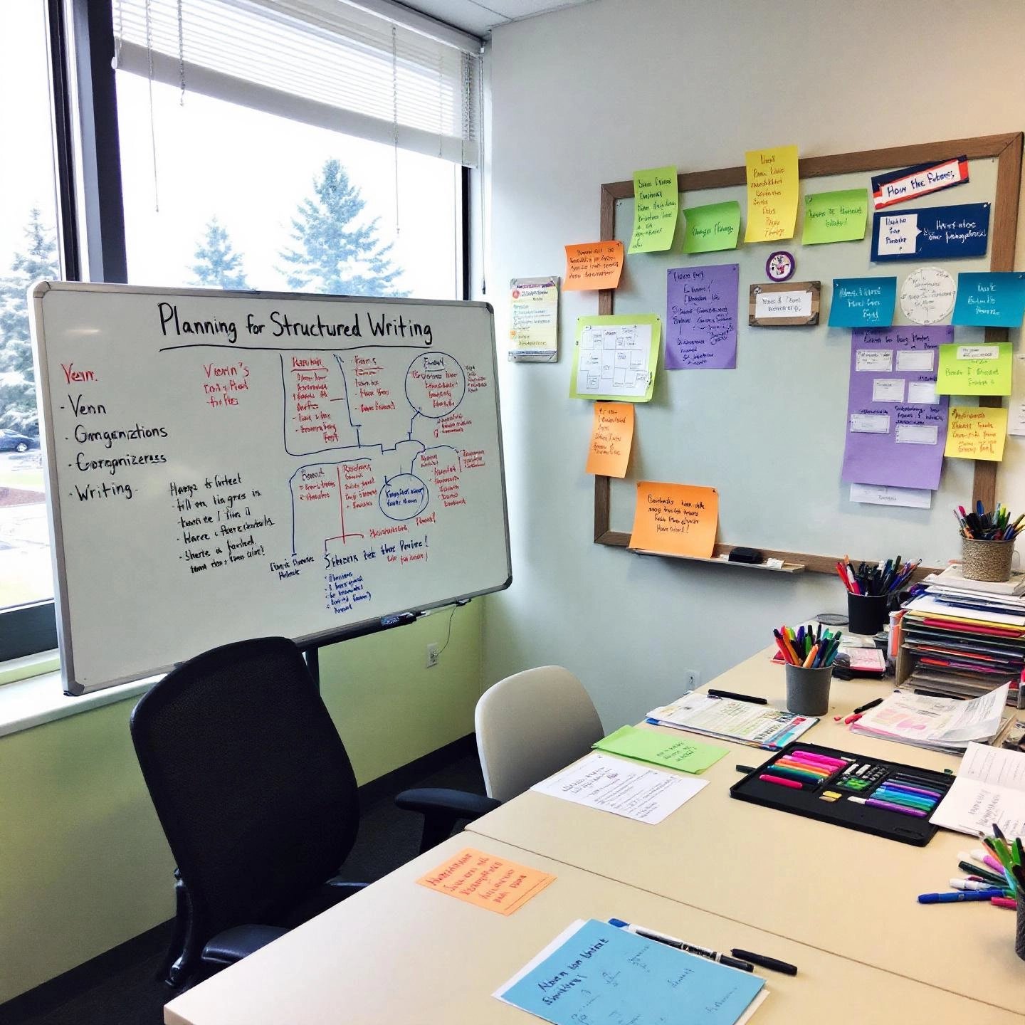 graphic organizers supporting structured expository content planning