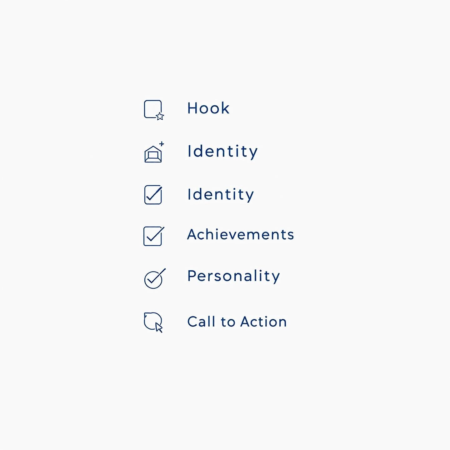 key elements that make up a powerful bio