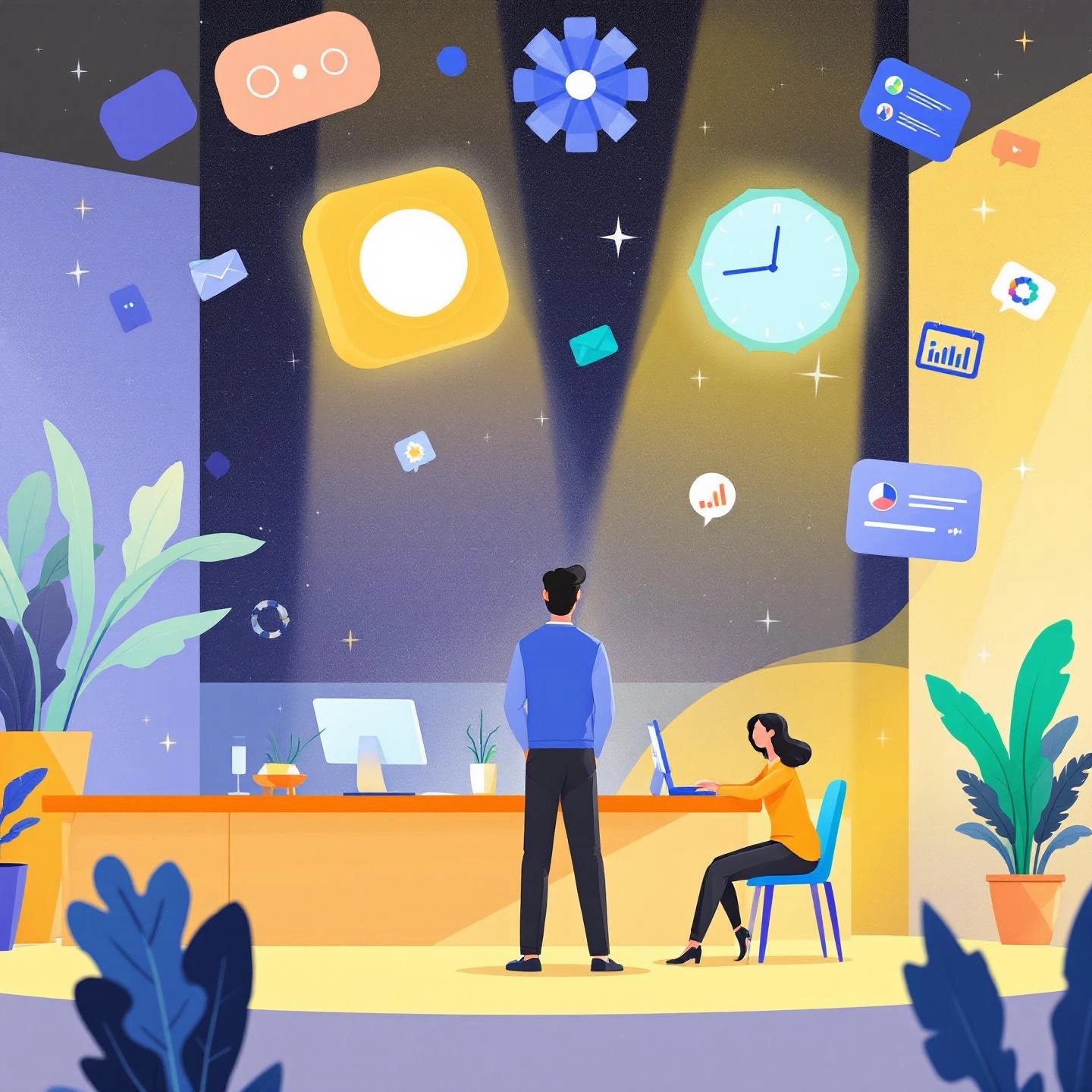 marketers collaborating with ai driven marketing tools