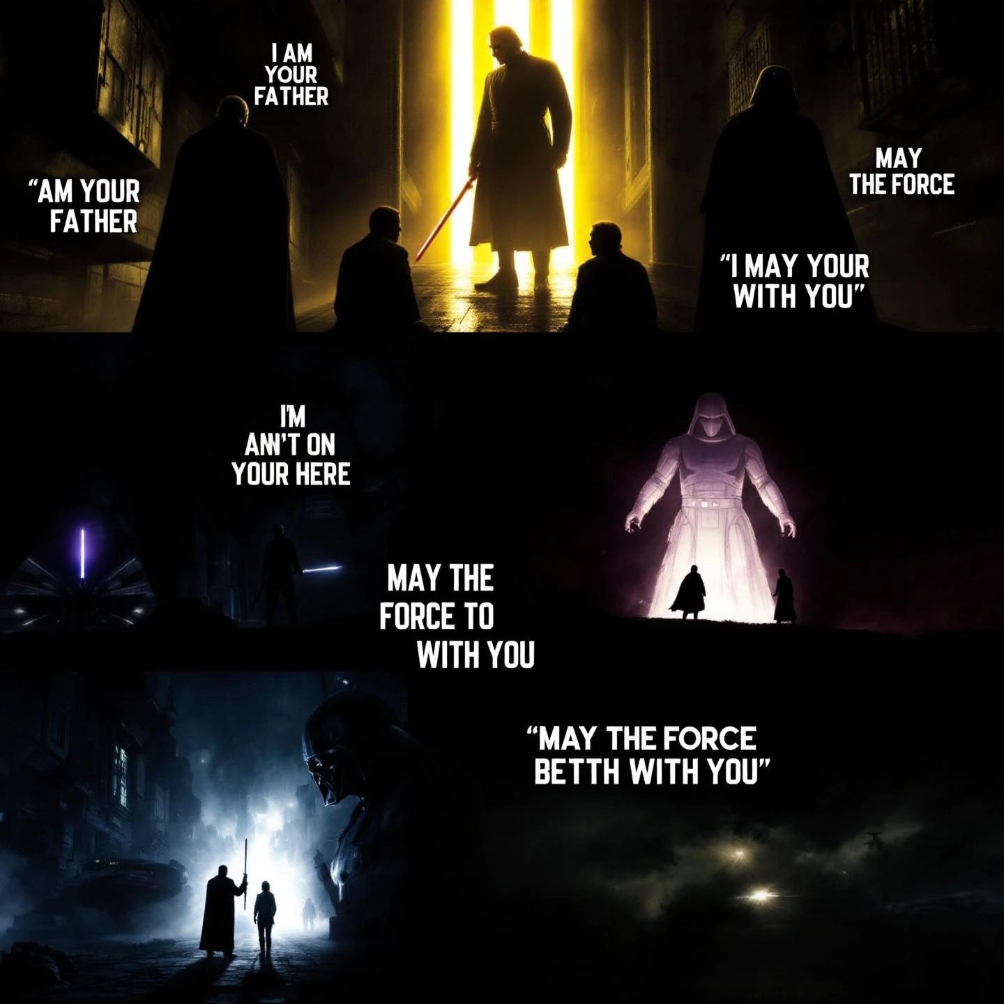 montage of iconic pop culture characters symbolizing memorable quotes