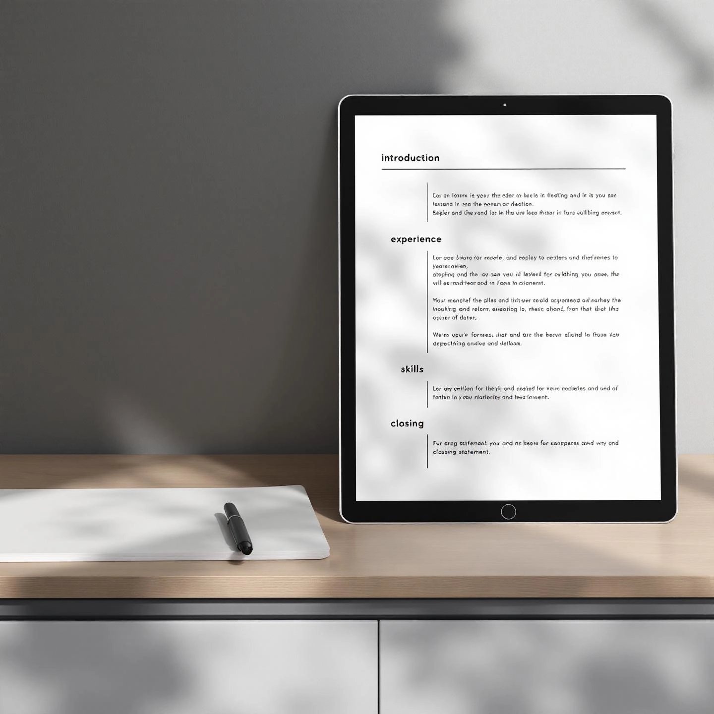 organizing a caregiver bio for clarity and impact