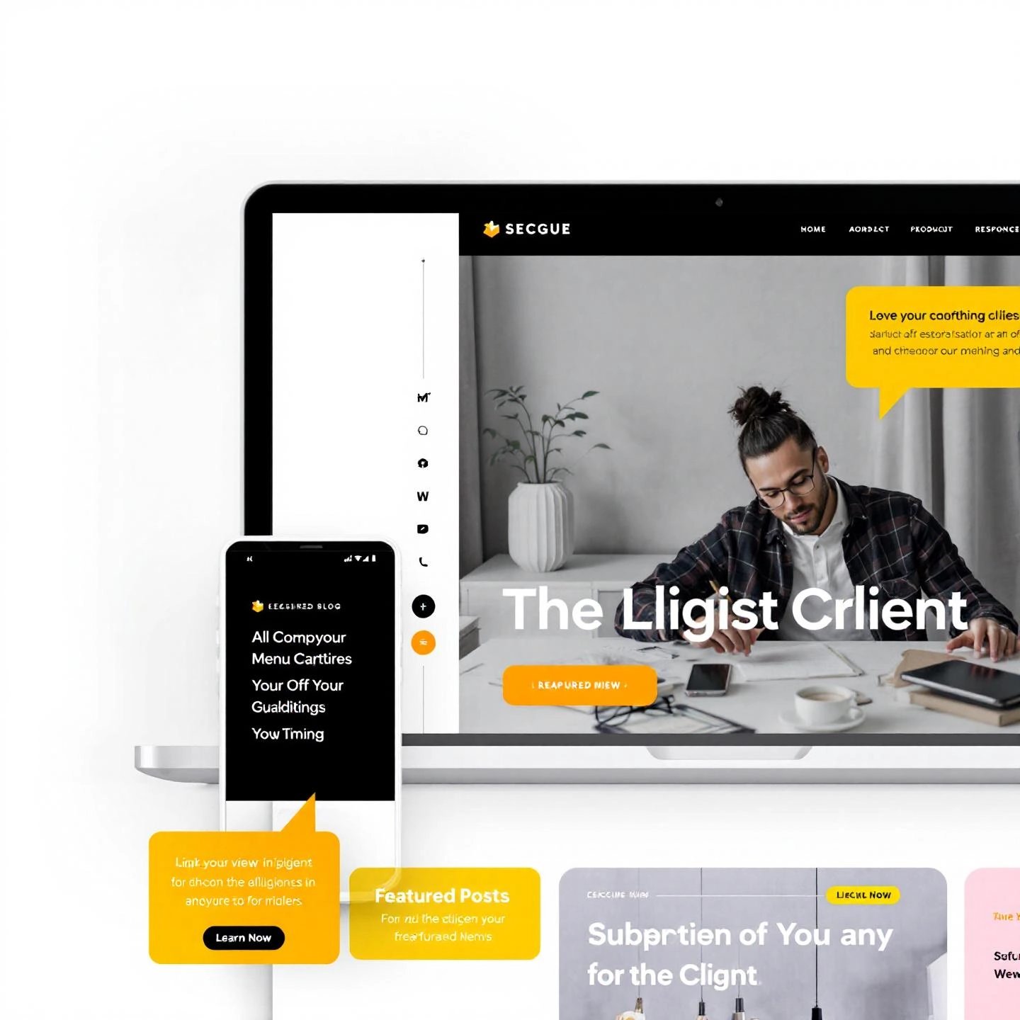 professional blog design and cohesive branding for launch