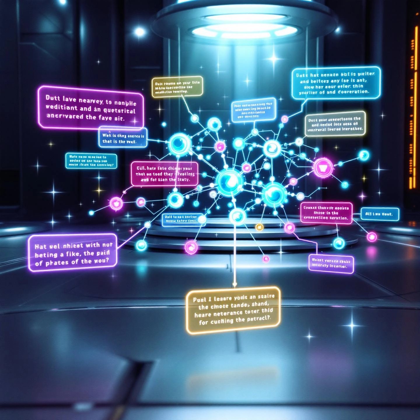 prompt engineering visualized as structured ai interaction