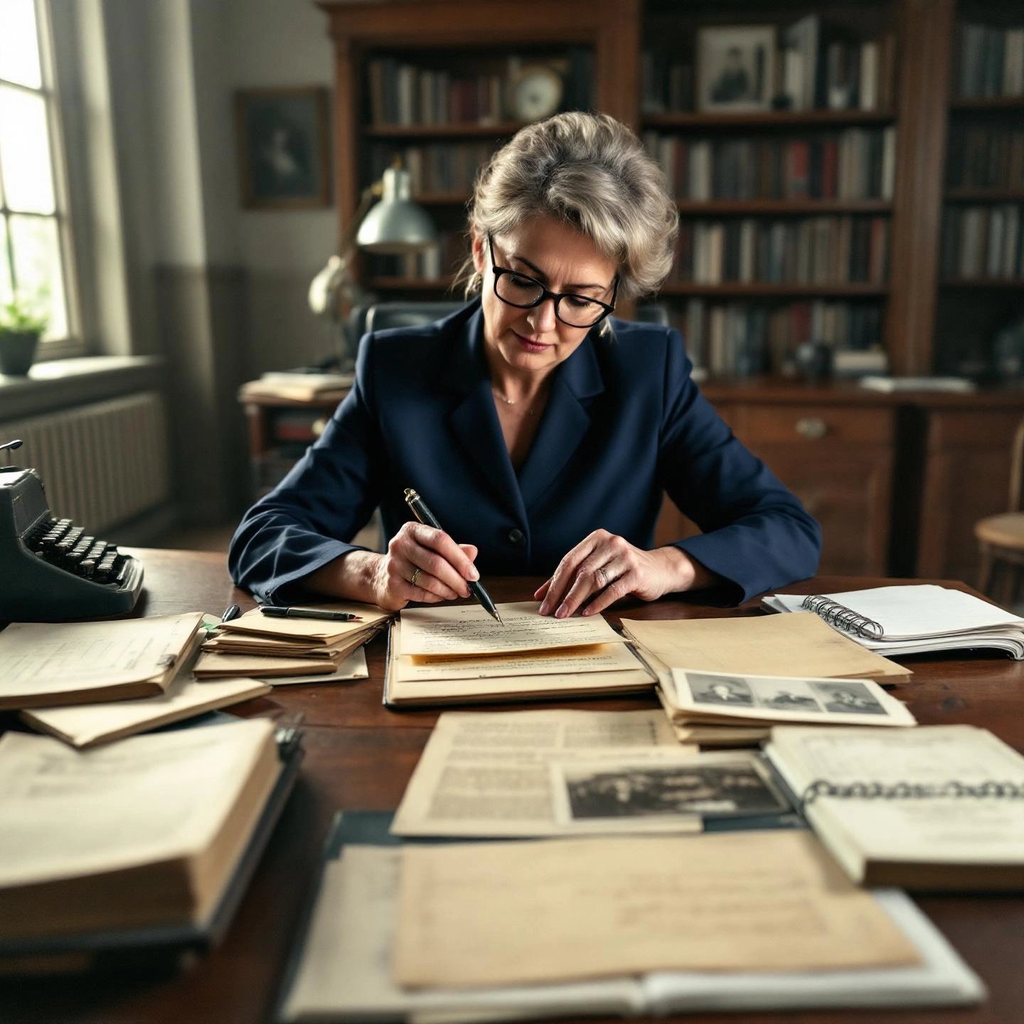 researcher uncovering facts for a credible biography