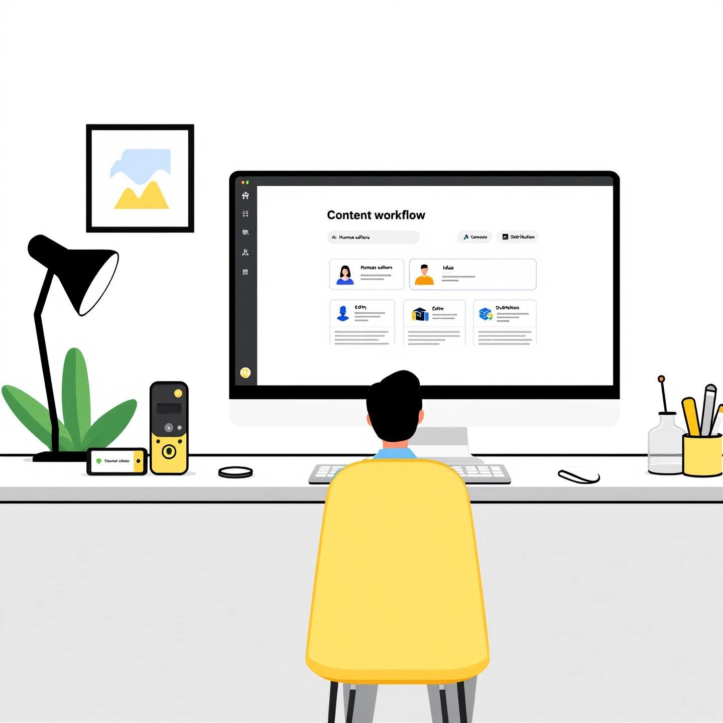 seamless integration of llms into a professional collaborative content workflow