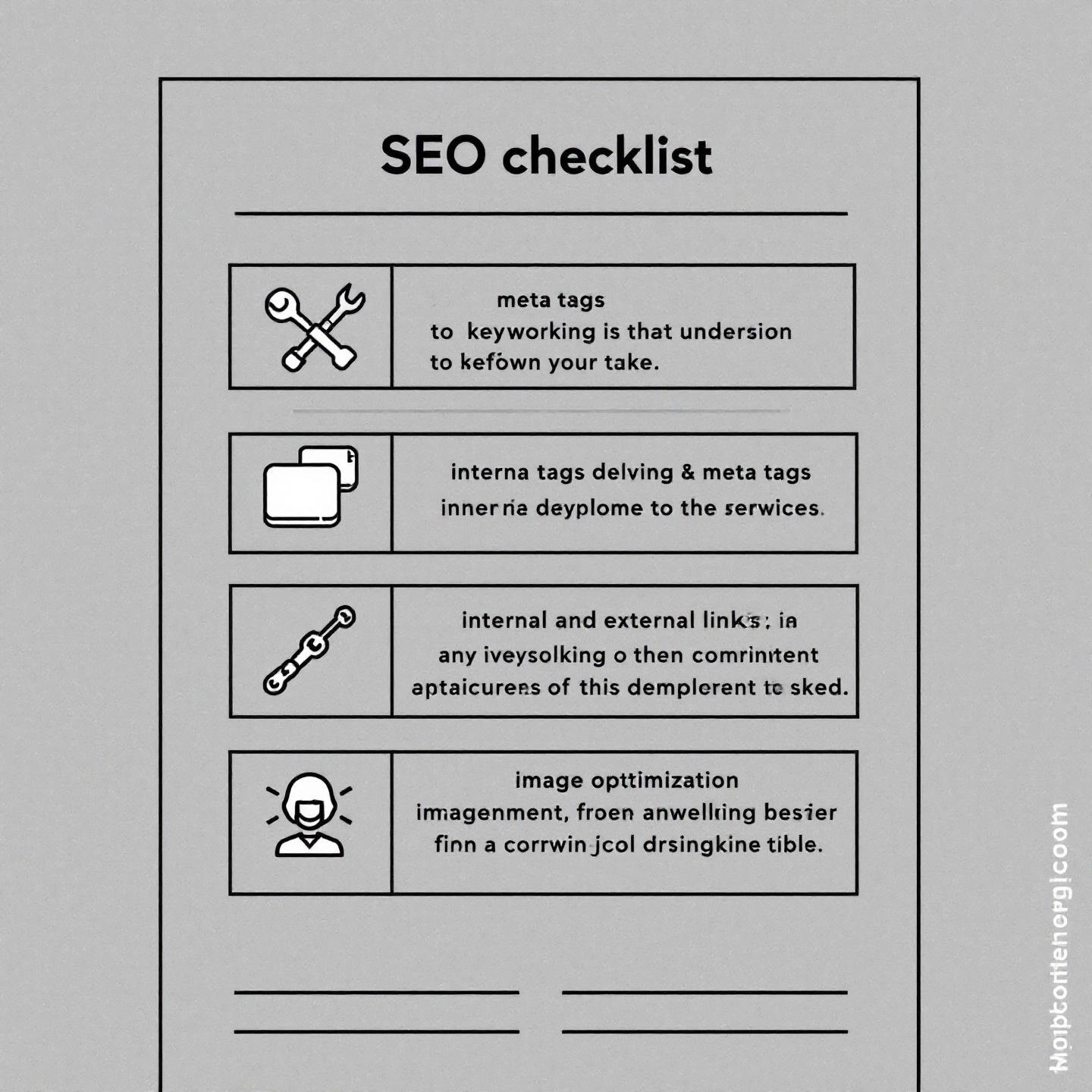 seo checklist applied to a blog post layout for better optimization