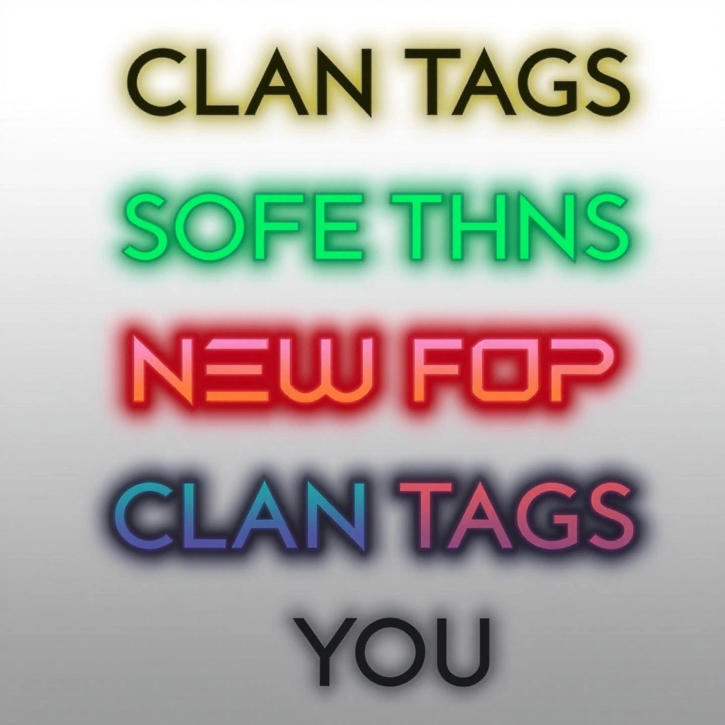 short unique clan tags displayed as digital banners for gaming teams