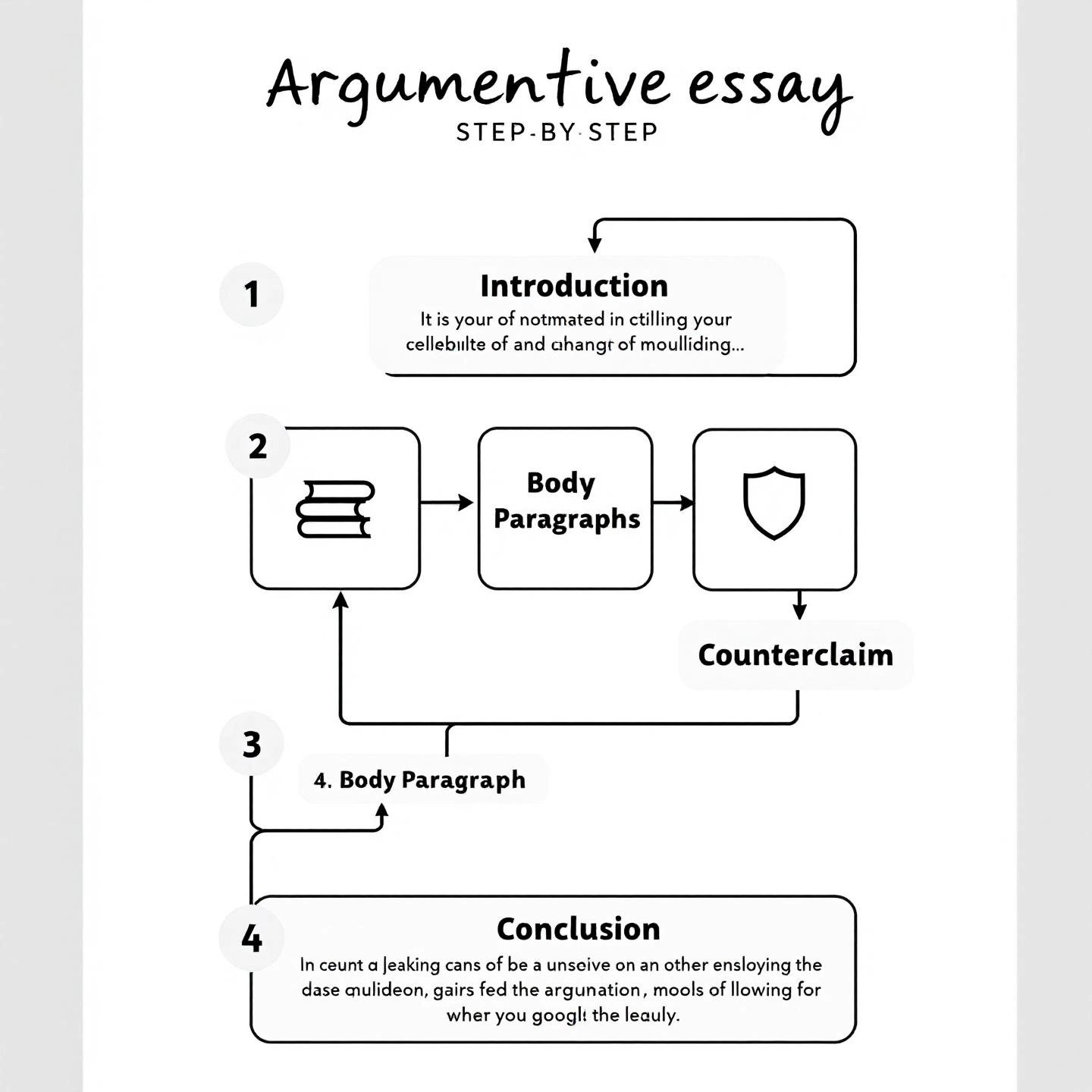 step by step outline for organizing an argumentative essay