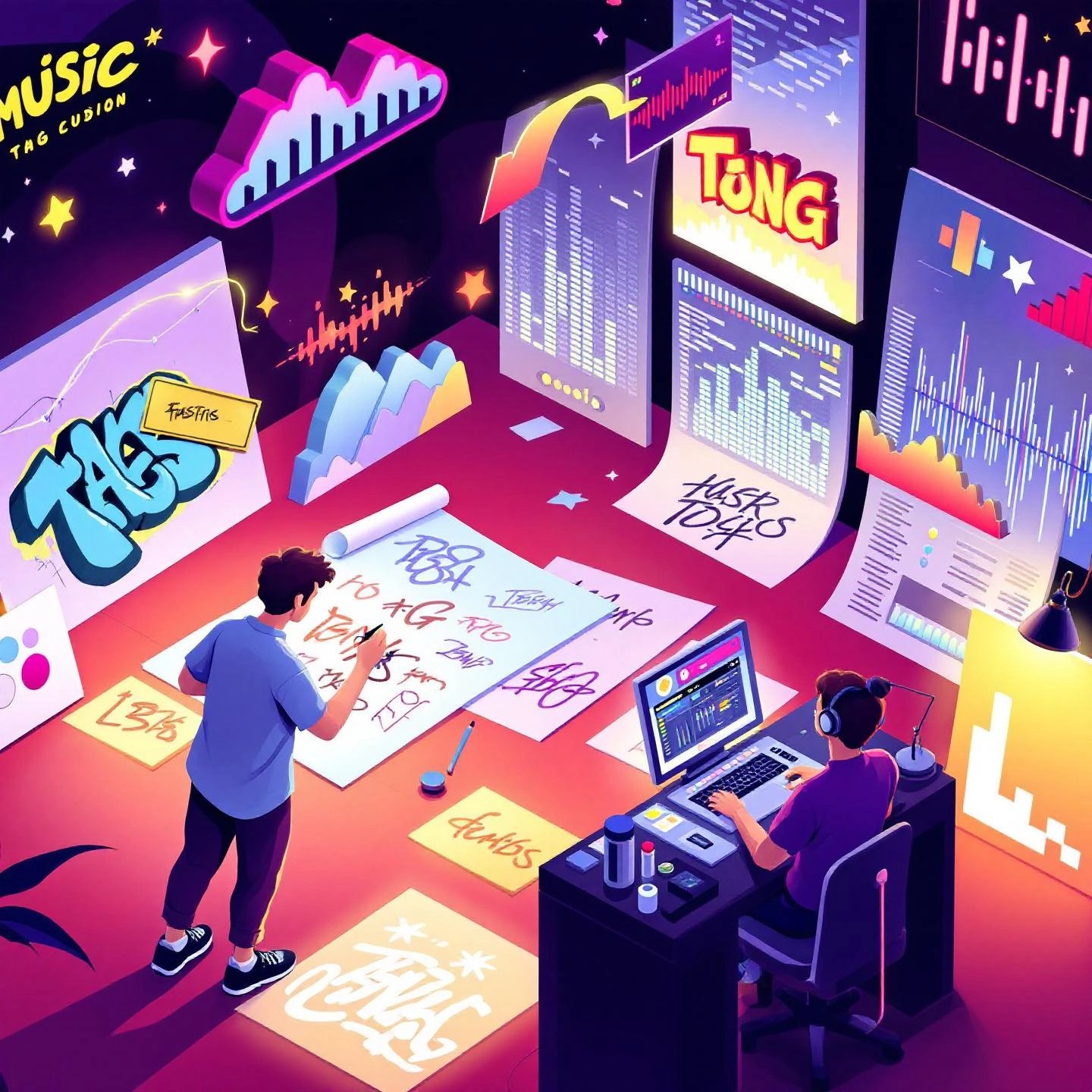 tag generators inspire unique visual and audio identities for creatives