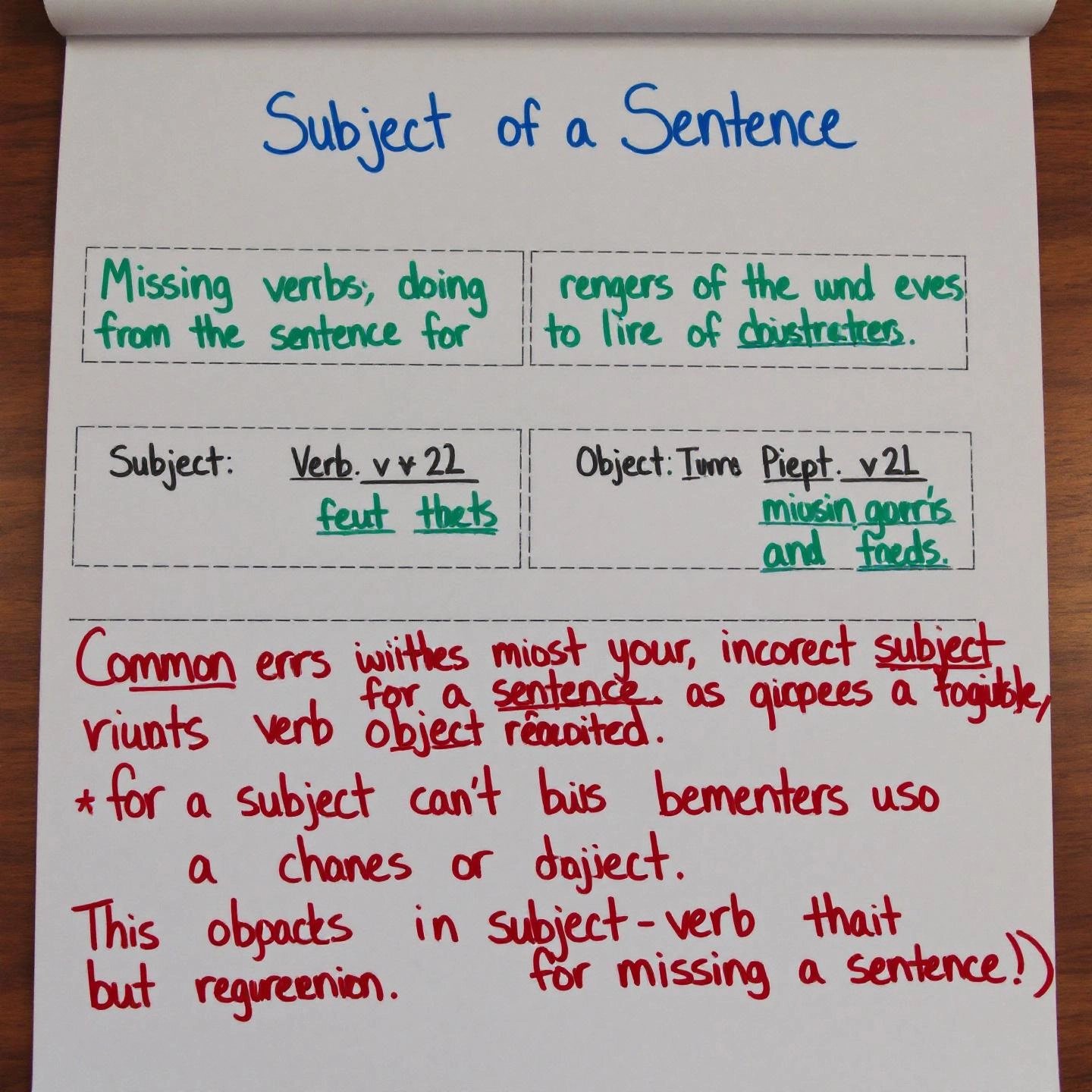 visual breakdown of sentence structure essentials