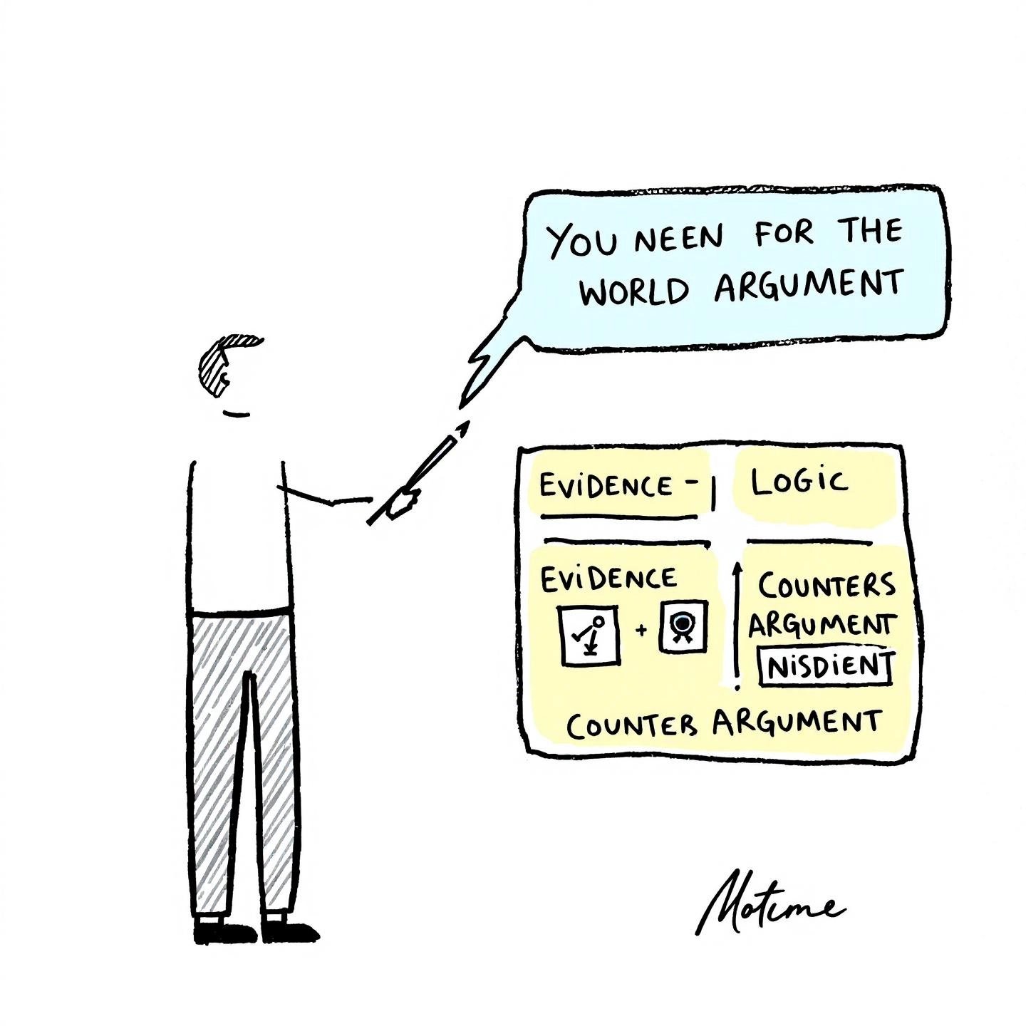 visual representation of the structure of an effective argument