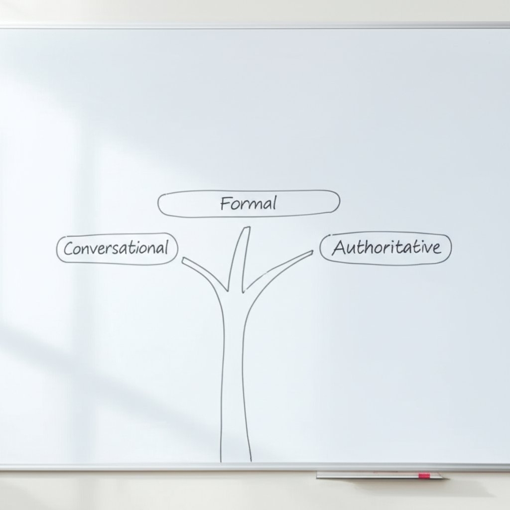 a decision tree helps writers choose the right tone for each blog post