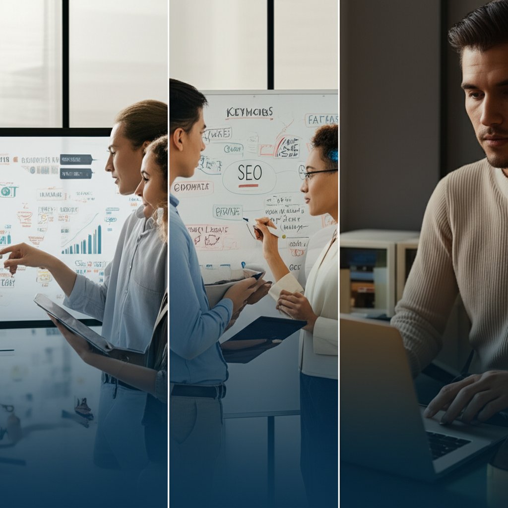 comparing seo agency in house and diy tools for business seo