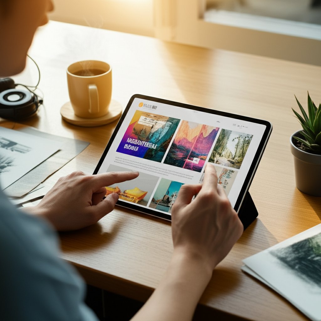 creating engaging content for an art blog using digital and traditional media