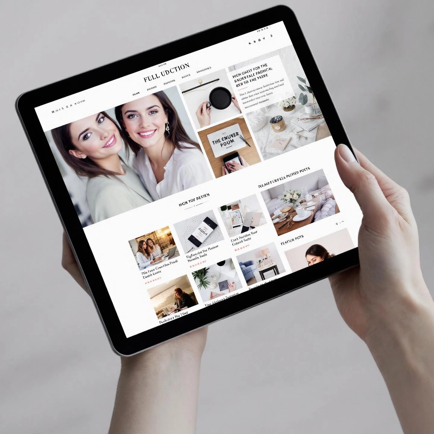 example of a visually appealing beauty blog design
