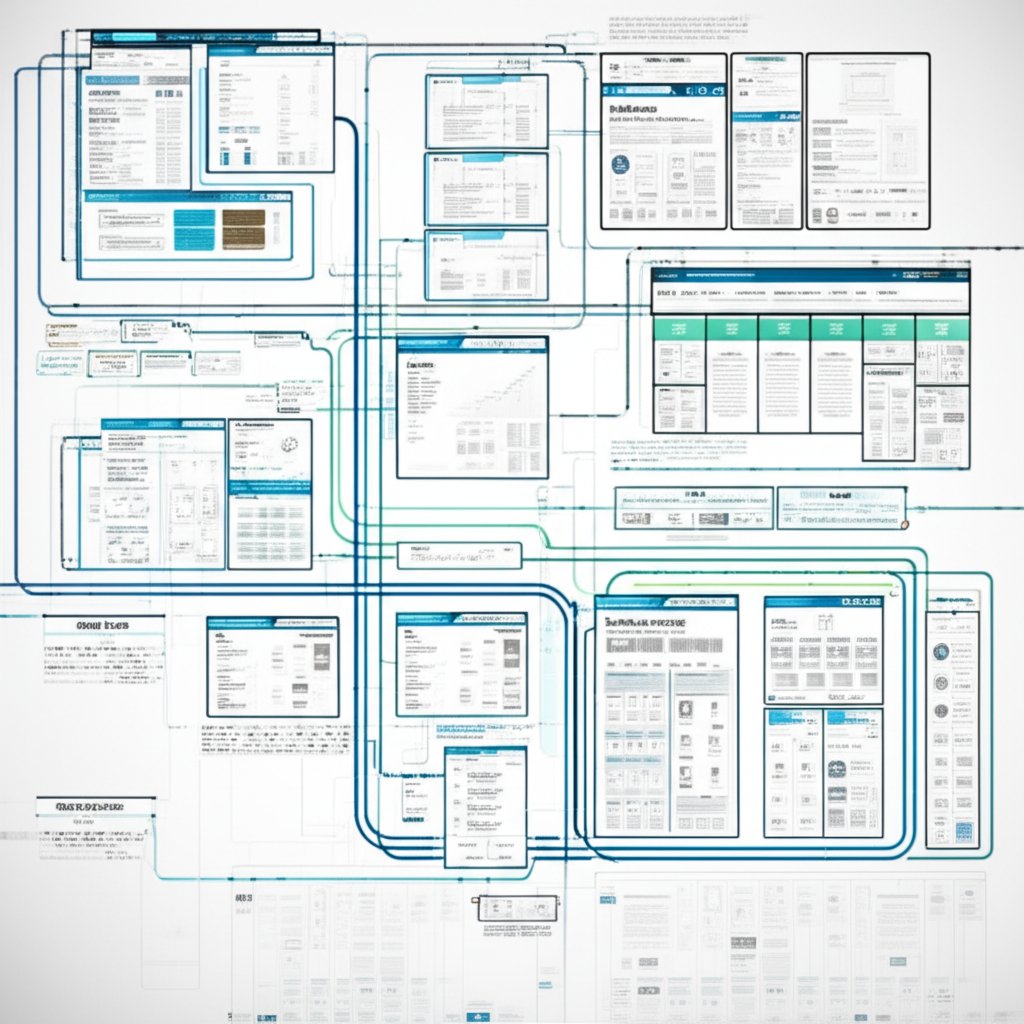 illustration of a well structured website optimized for search engine crawling