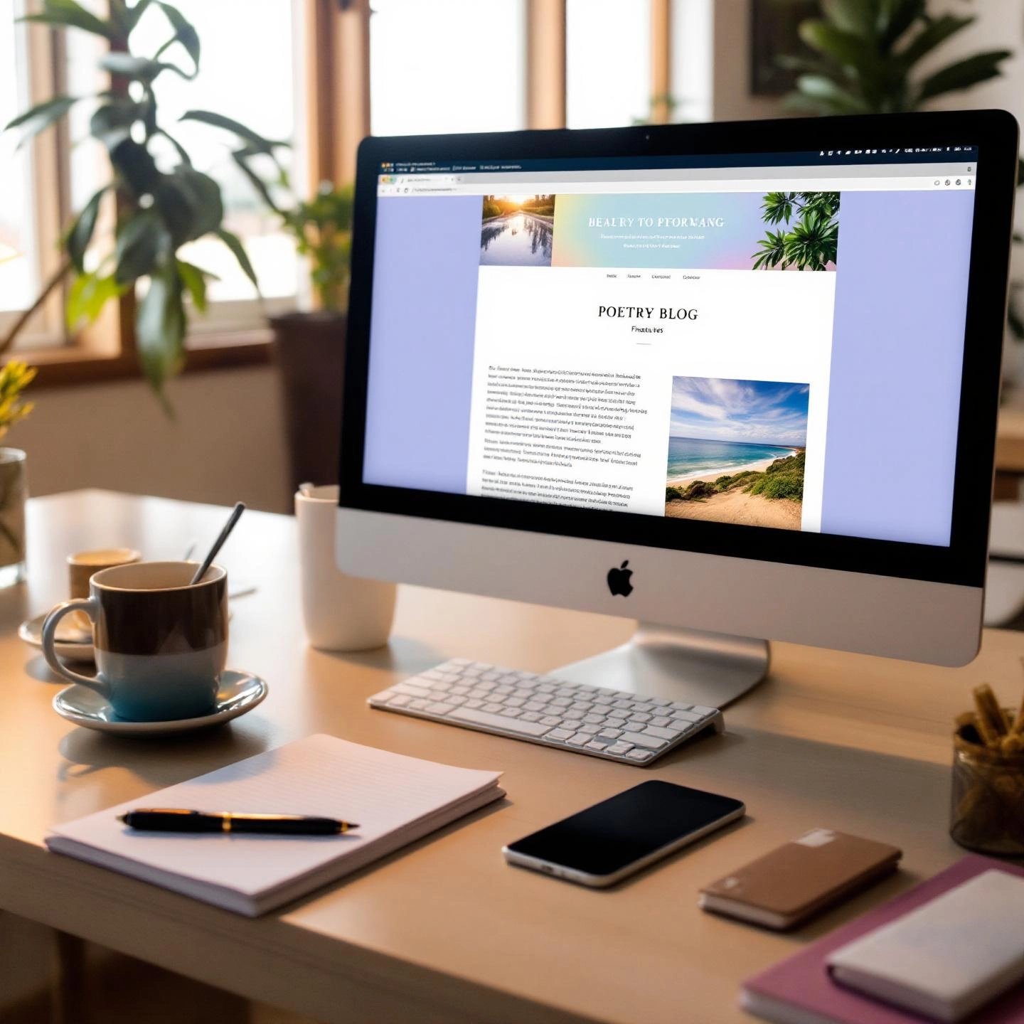 publishing and formatting the first poetry blog post