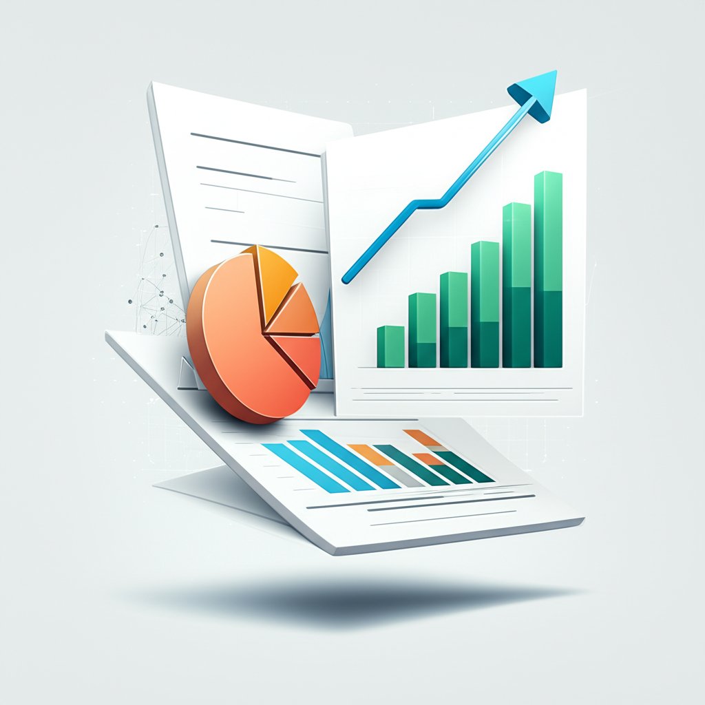 seo report featuring impactful data visualizations with clear simple charts