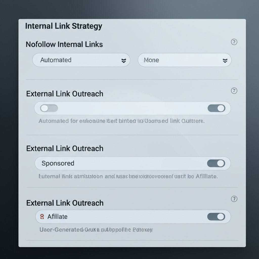 strategic use of nofollow attributes for internal and external website links