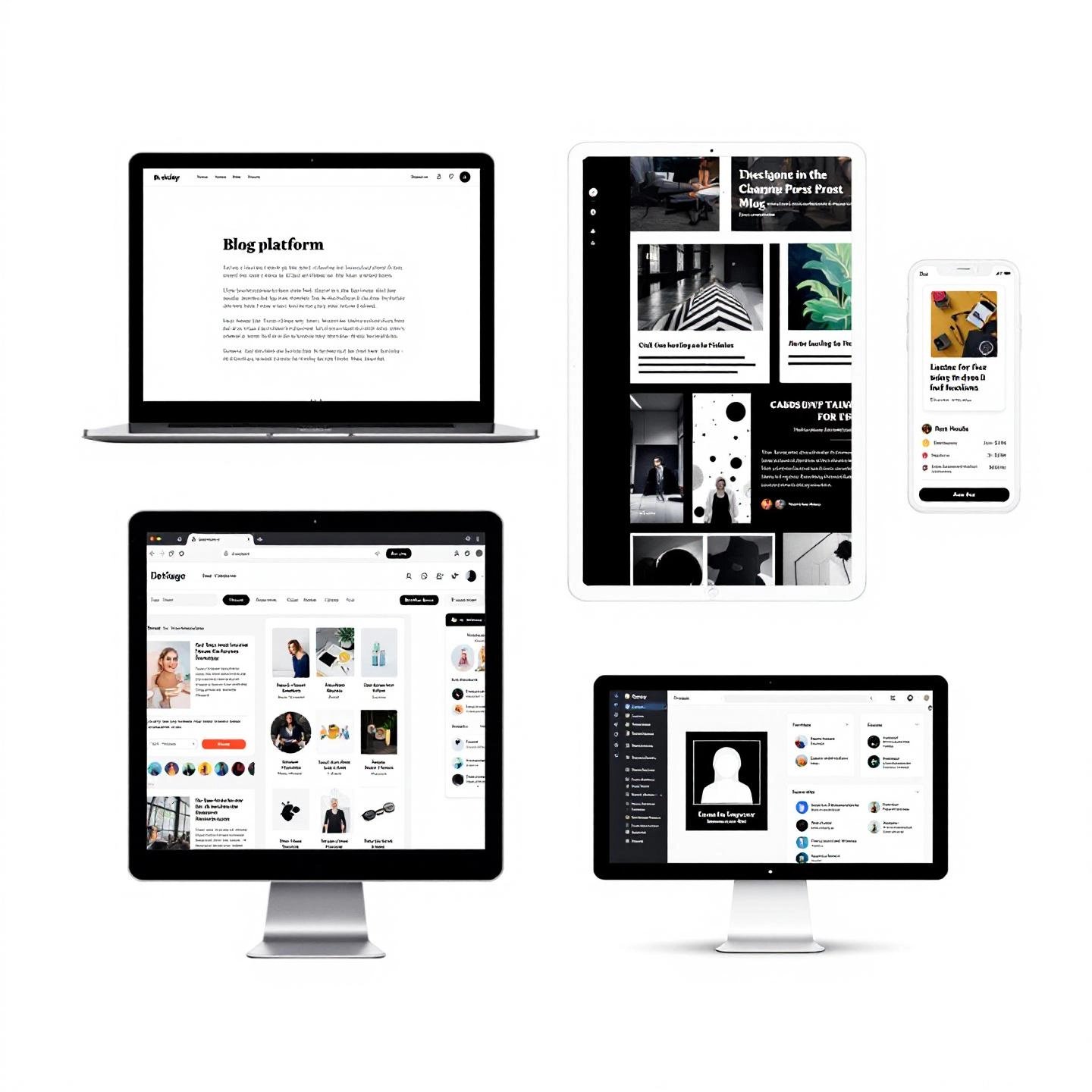 visual comparison of popular blogging platforms for poets
