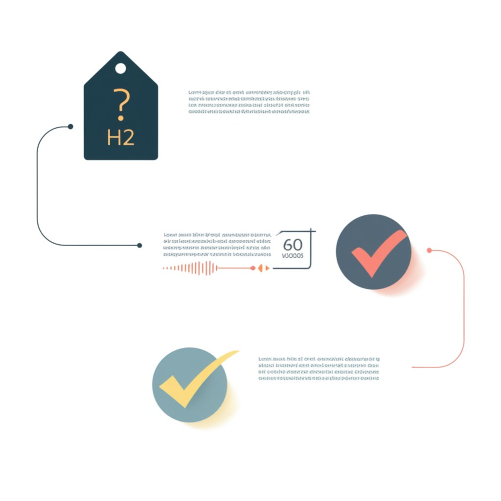 a checklist diagram illustrating the key steps to optimize content for appearing in paa boxes
