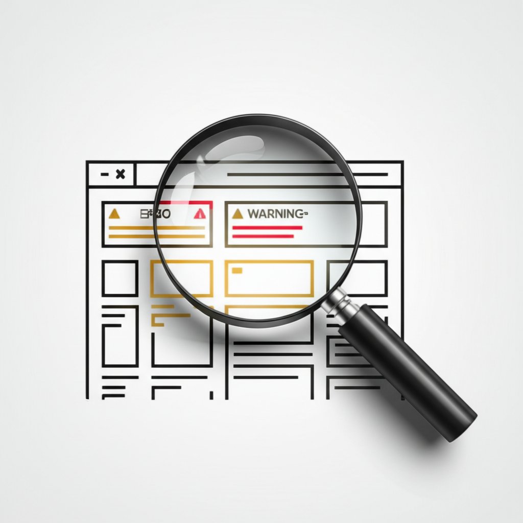 a conceptual illustration of semrushs site audit tool identifying website issues for seo
