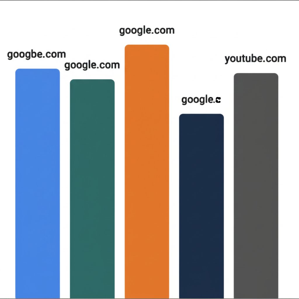 a data chart illustrating the ranking of the worlds most popular websites by traffic
