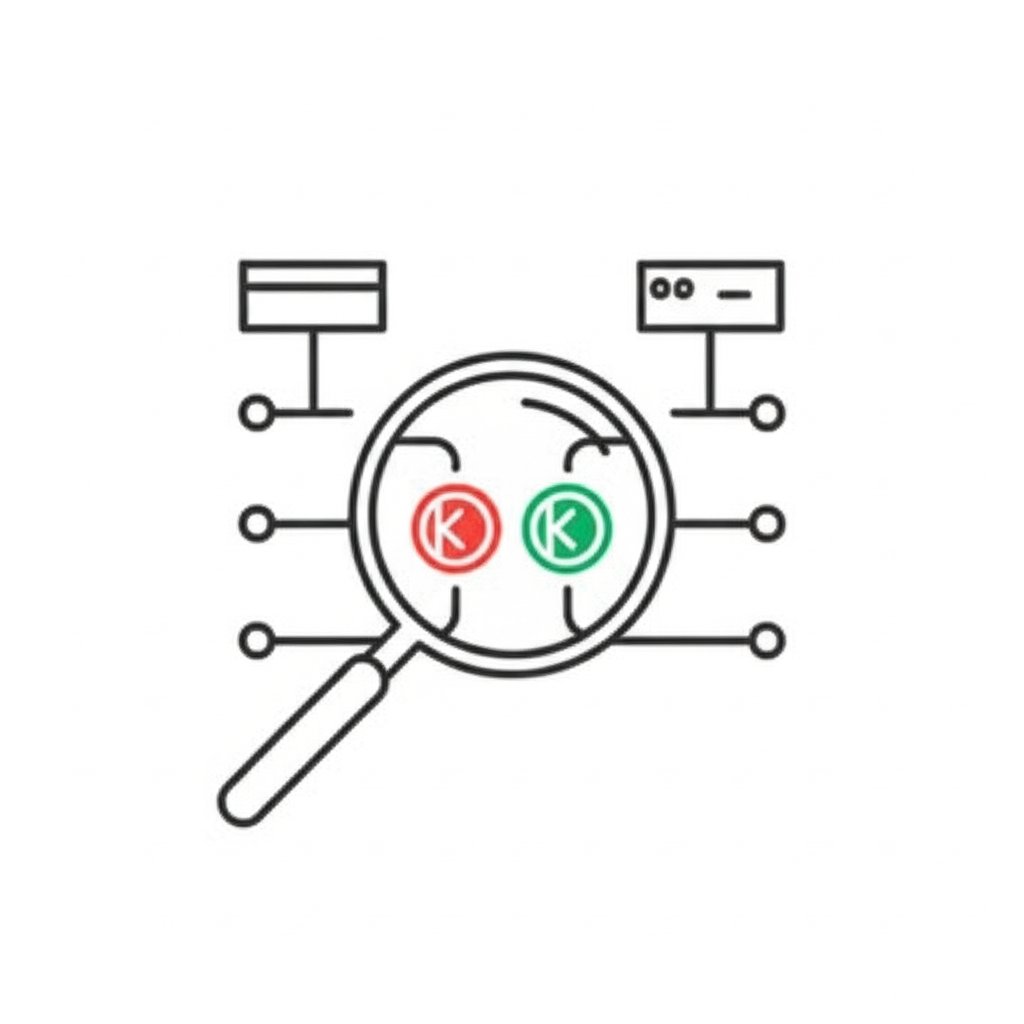 a diagram illustrating the process of finding competing pages on a website to identify keyword cannibalization