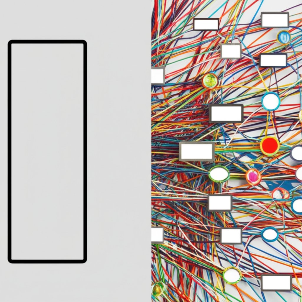 a diagram illustrating the shift from simple keyword searches to complex journey based seo