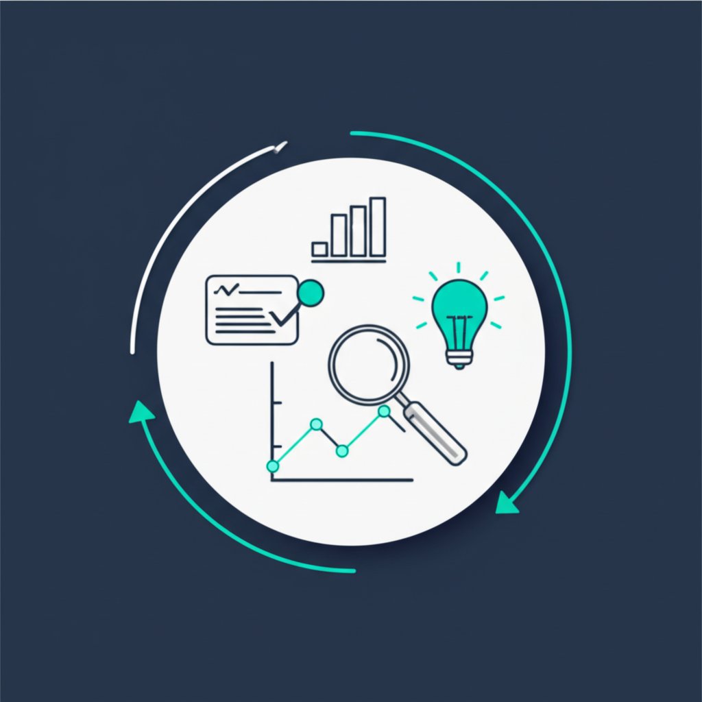 a diagram of the keyword monitoring strategy cycle from selection to analysis