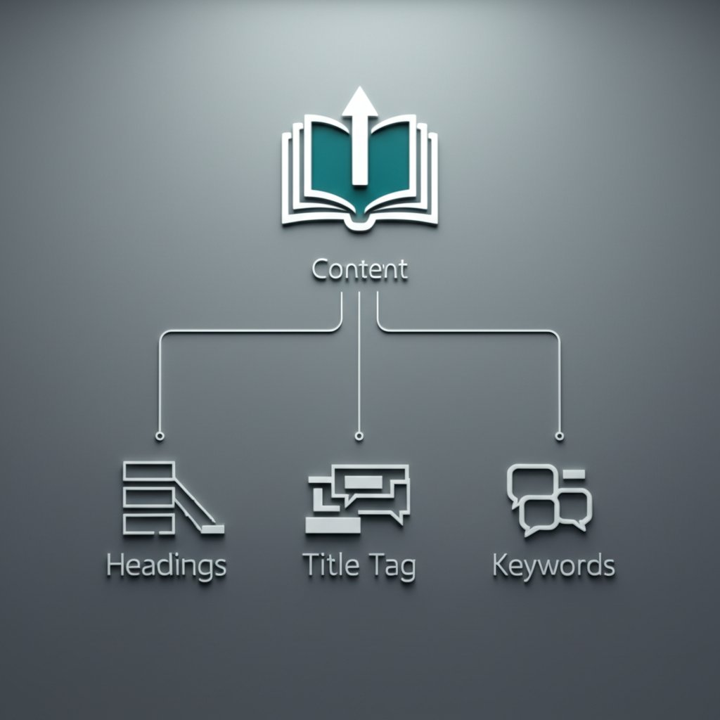 a diagram showing the key elements of foundational on page seo