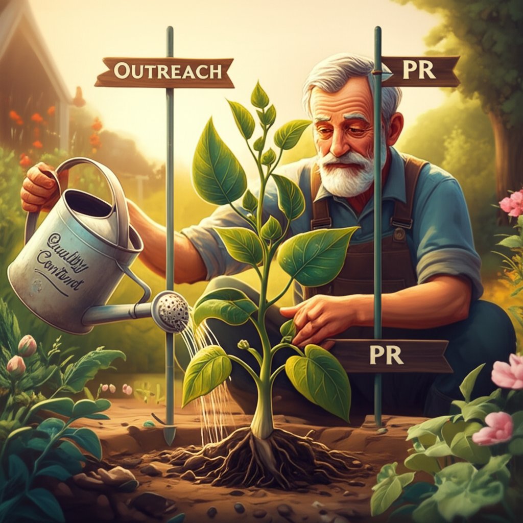 a metaphor for nurturing domain rating through content outreach and pr strategies
