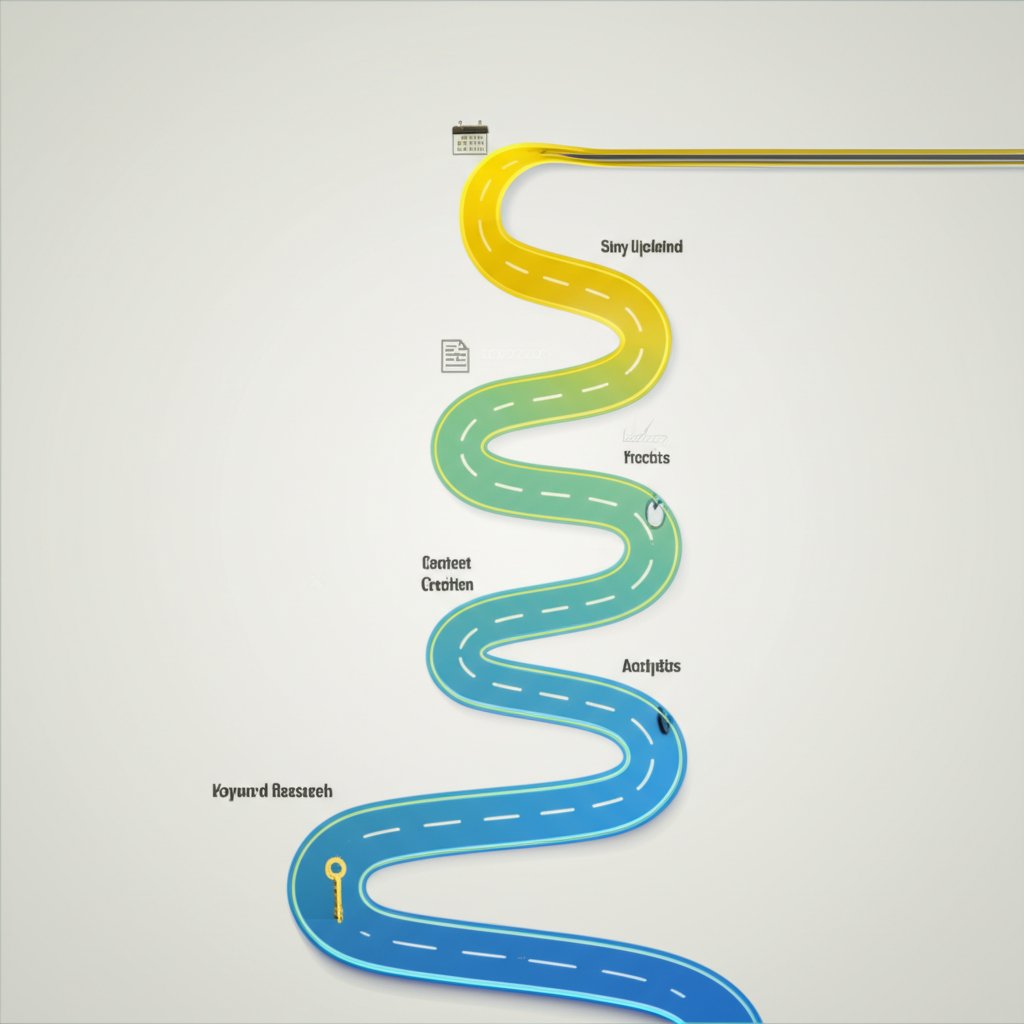 a step by step visual roadmap for learning search engine optimization