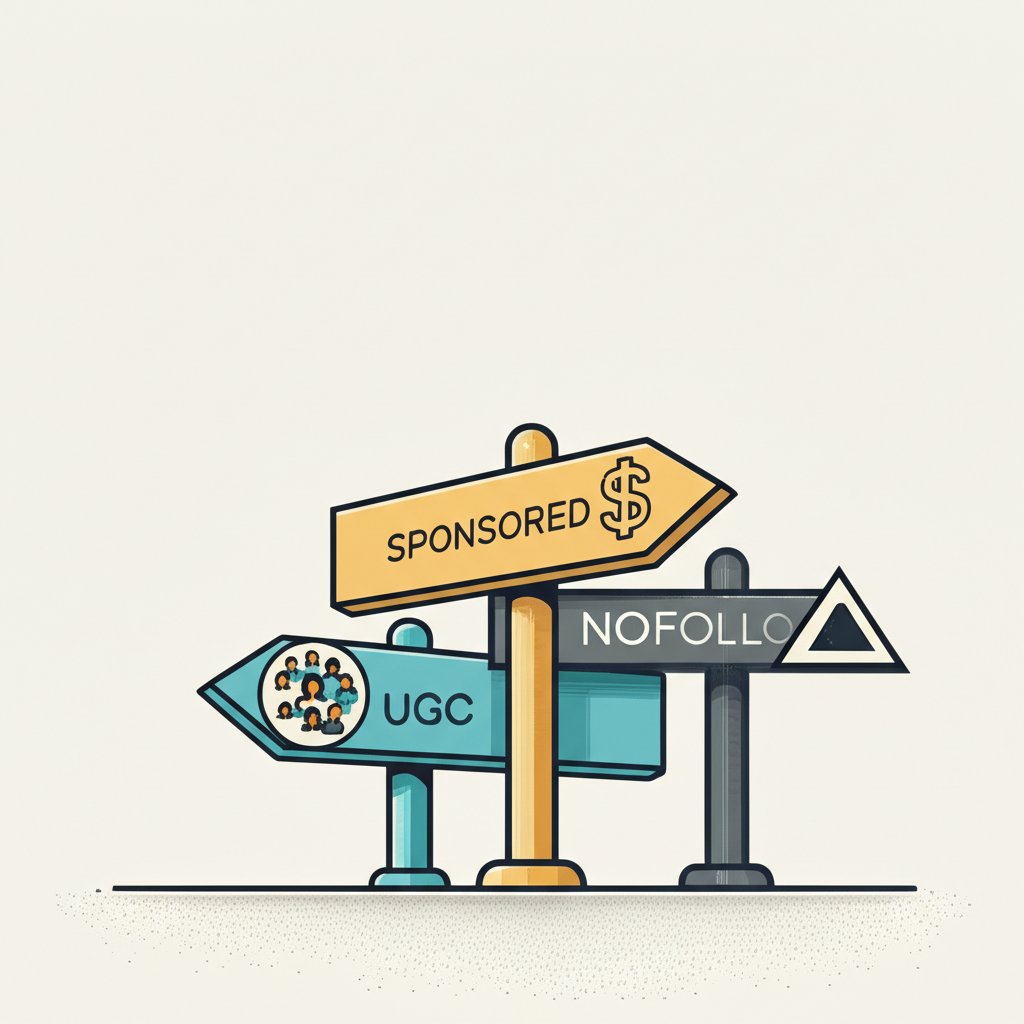 a visual guide to choosing between rel attributes sponsored ugc and nofollow