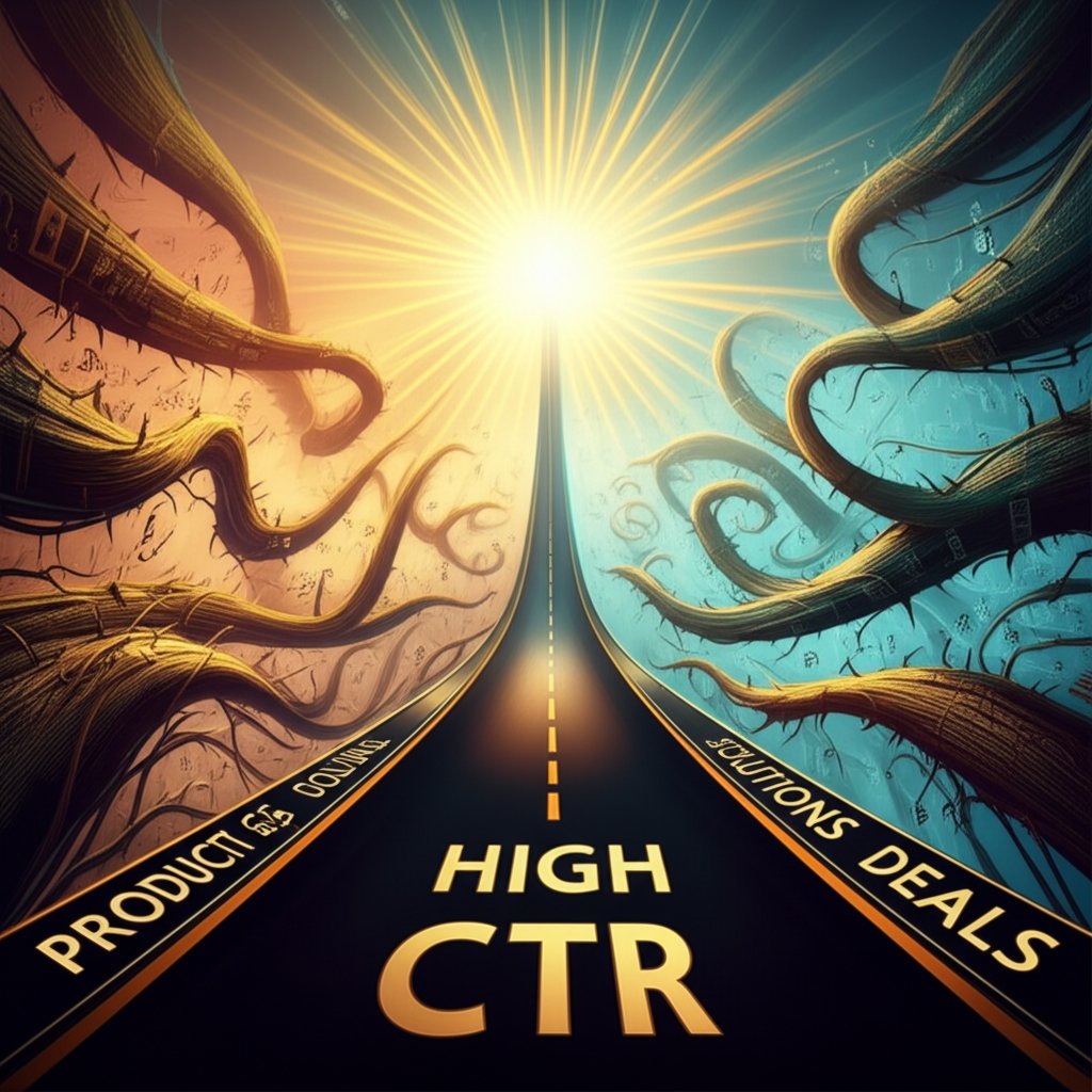 a visual metaphor for seo comparing a short optimized url path to a long convoluted one